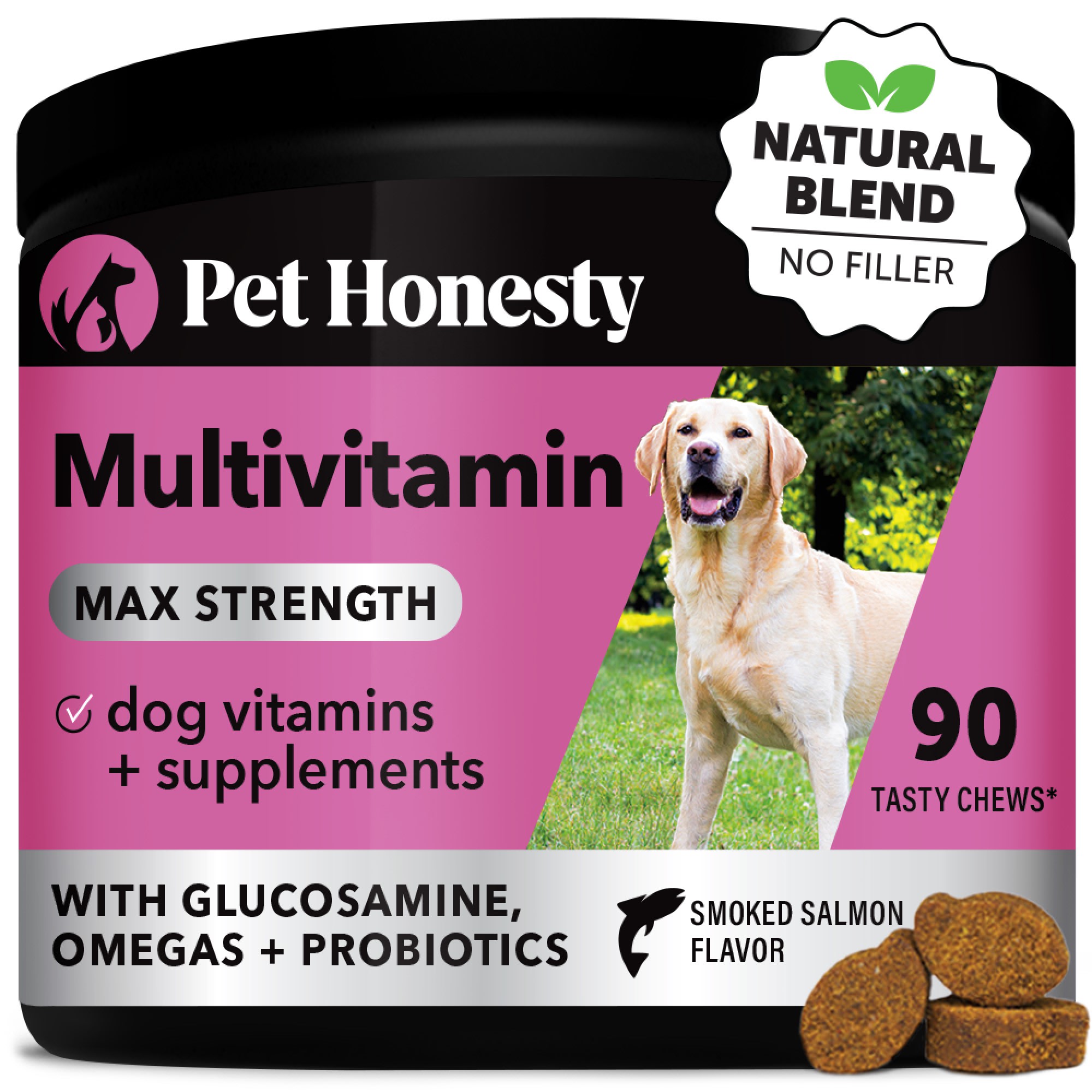 Oimmal Dog Multivitamin Chews – Probiotic Supplement For Skin, Gut & Heart Health – Duck Flavor