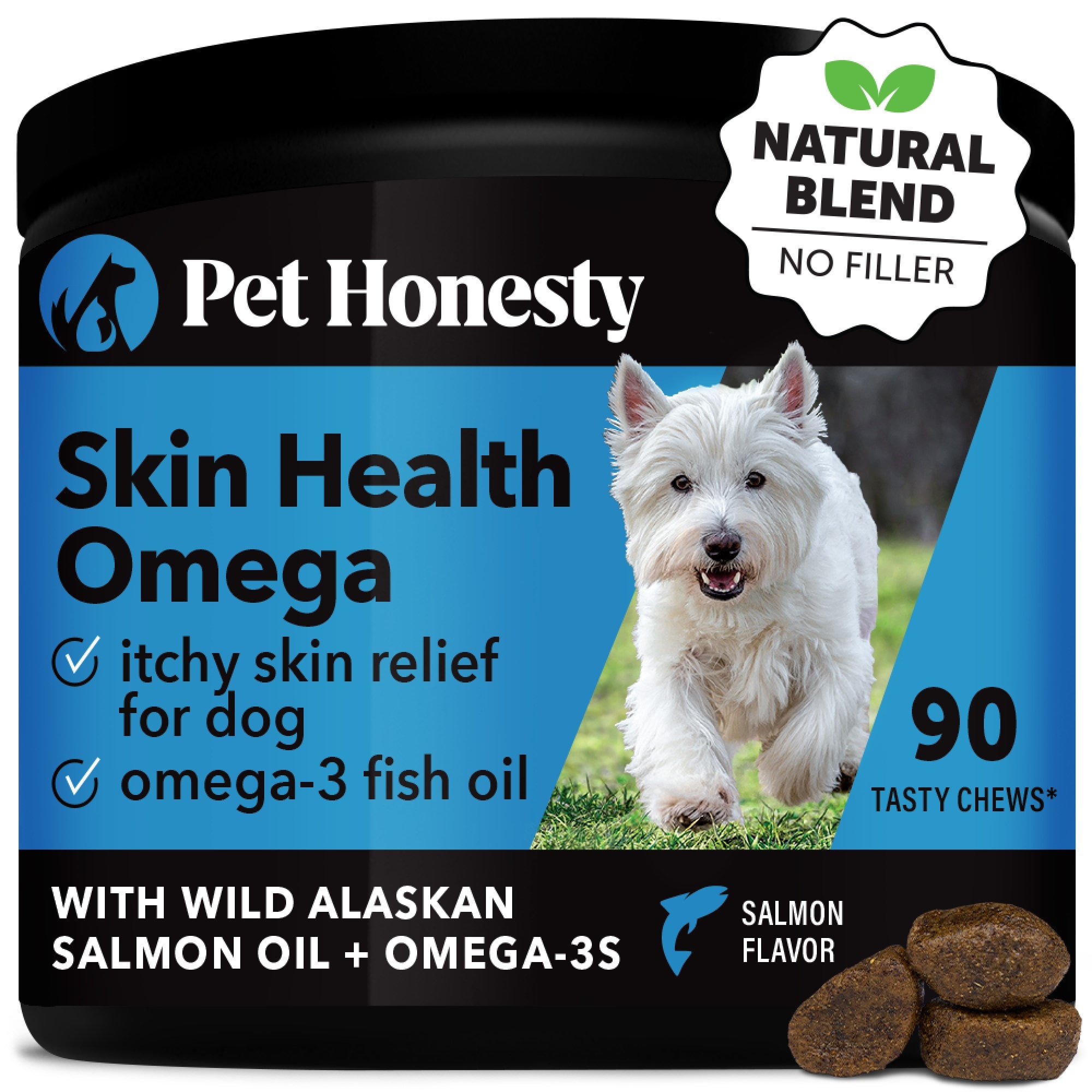 Pet Honesty Skin Health Omega Soft Chews for Dogs, Count of 90 | Petco