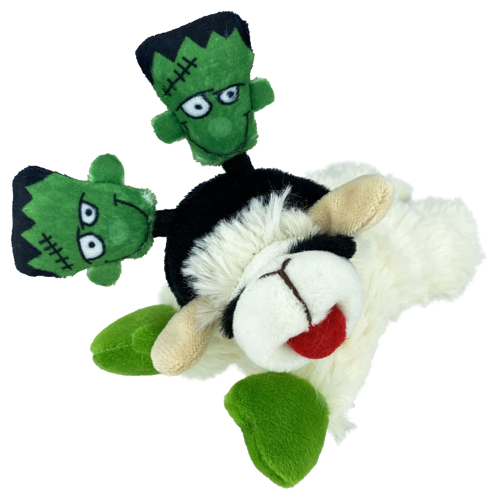 Multipet Lamb Chop with Frankenstein Head Band Dog Toy Small Petco