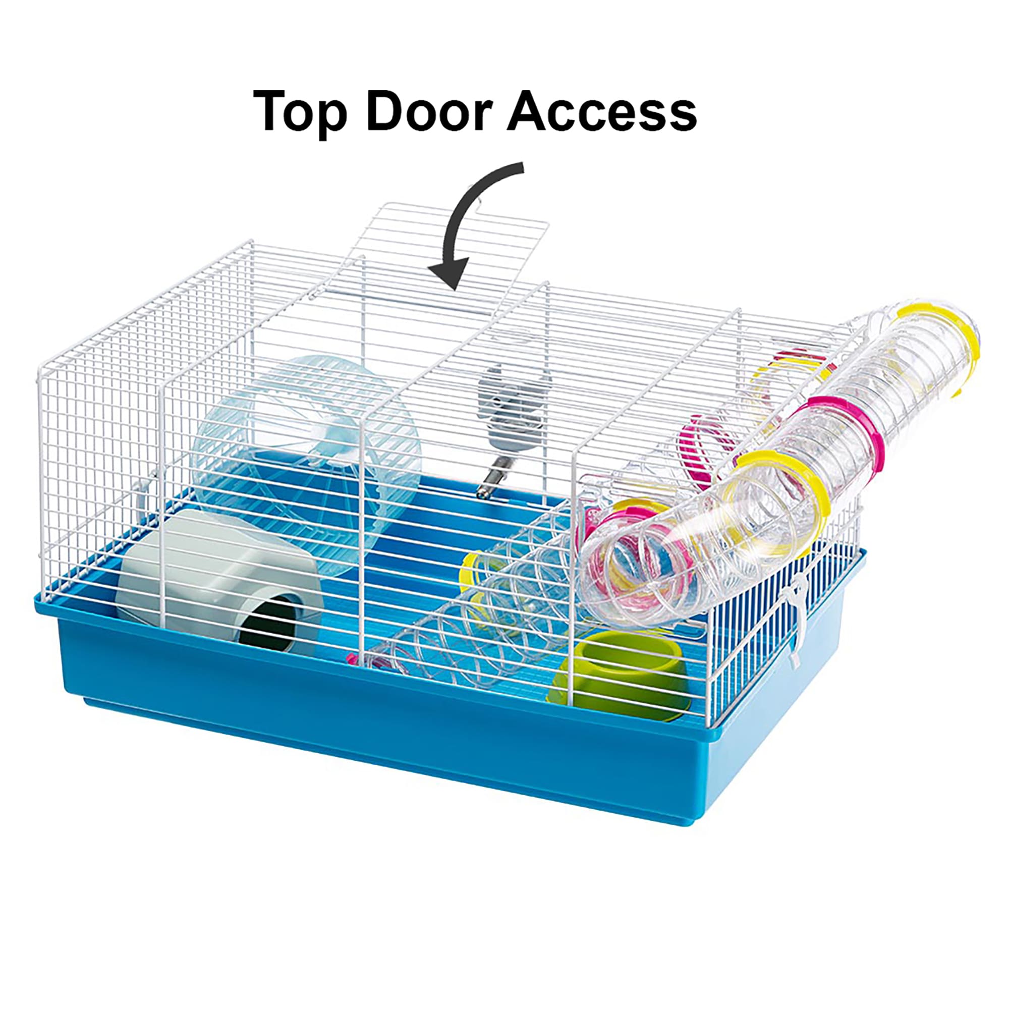 Ferplast Blue Paula Hamster Cage with Accessories 12.09