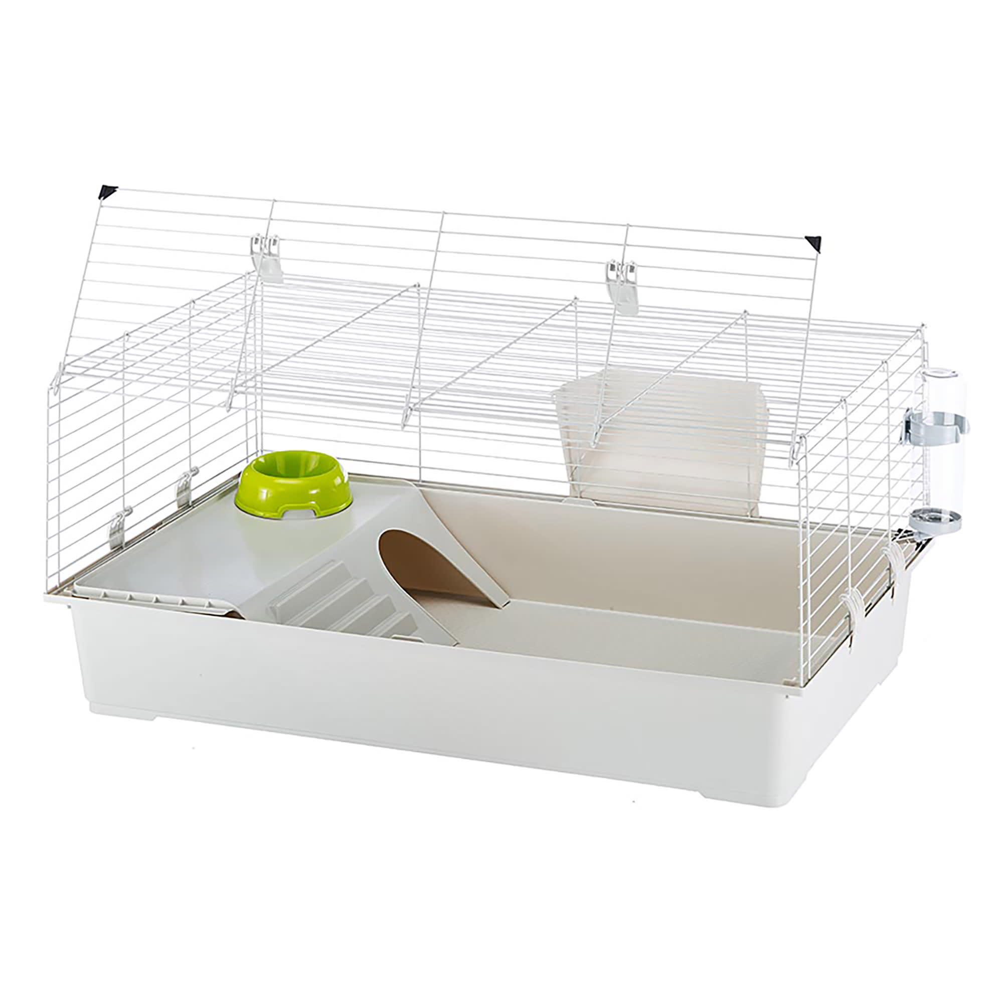 Ferplast BARN 100 DOUBLE Cage à trois étages pour lapins, accessoires  inclus.. Variante BARN 100 DOUBLE 