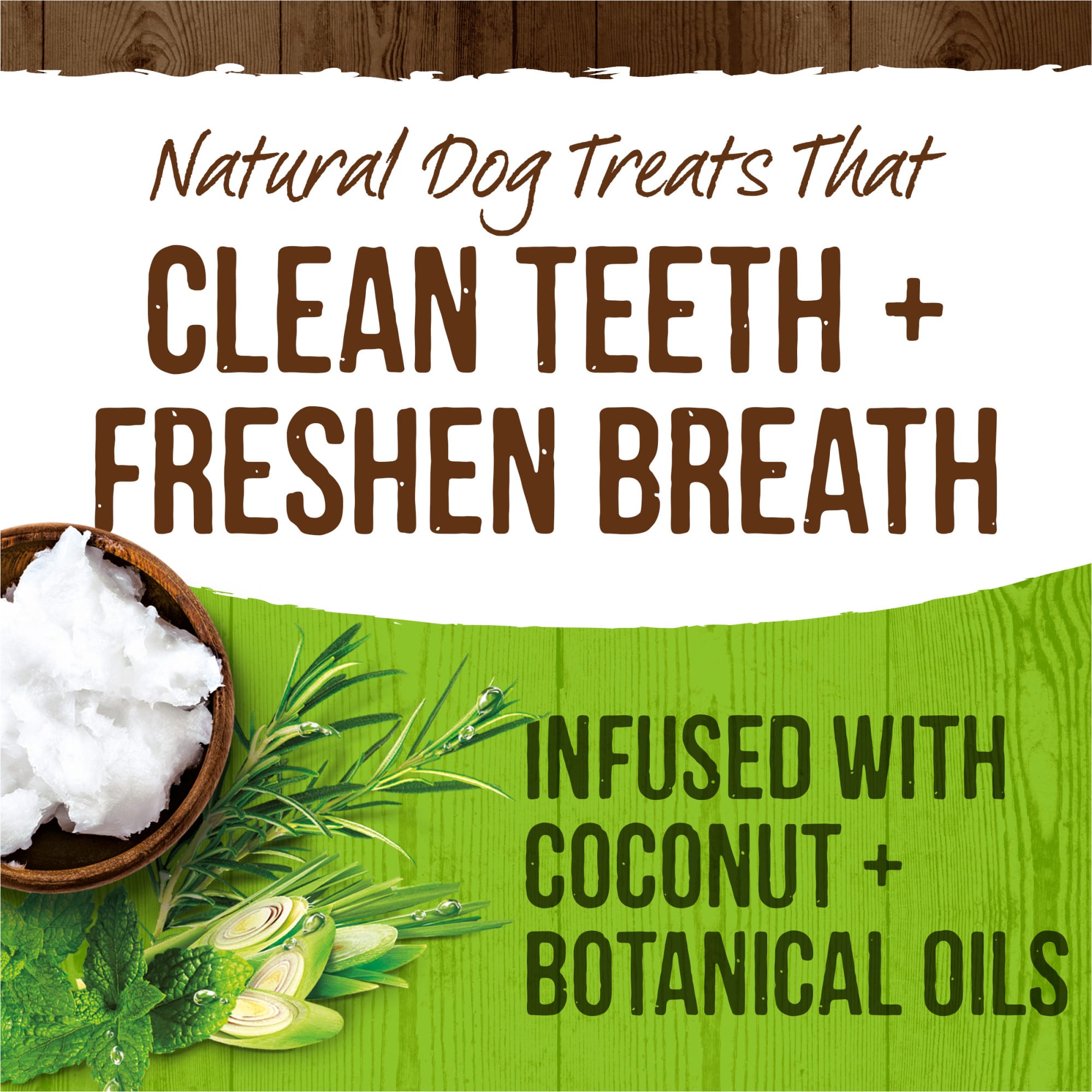 Merrick Fresh Kisses Coconut Plus Botanical Oils Recipe Dental Dog