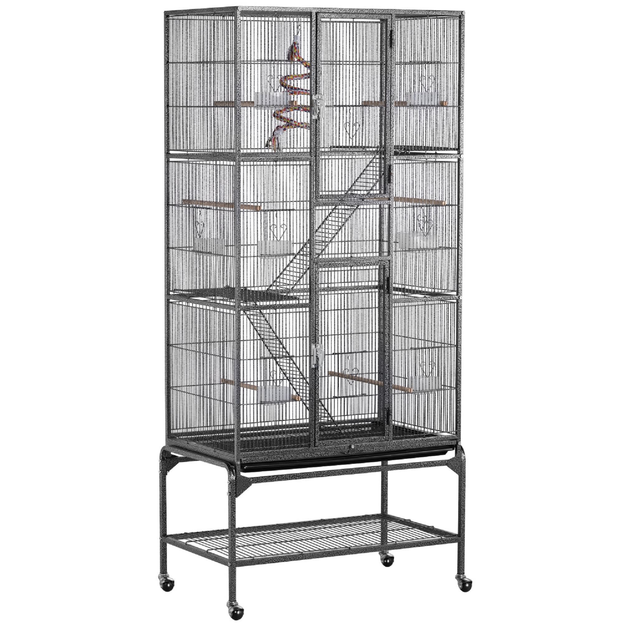 Papa Pad Convertible Top Small Bird Cage, Small Bird Cages, Parakeet Bird  Cages, Bird Cages