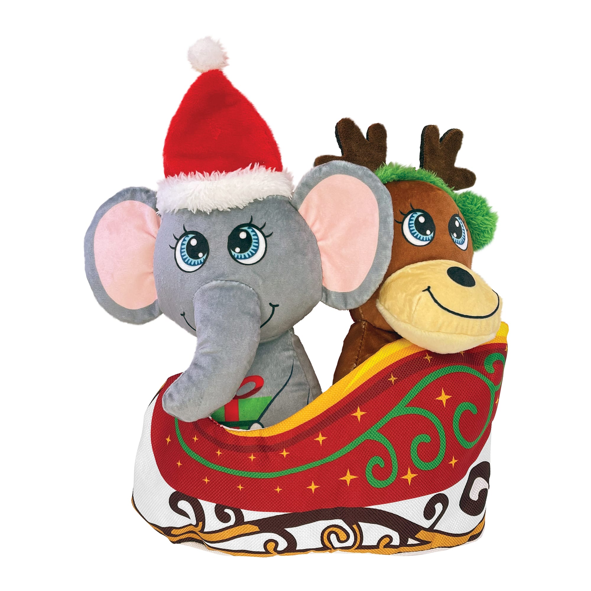 KONG Holiday Occasions Sleigh Dog Toy, Large Petco