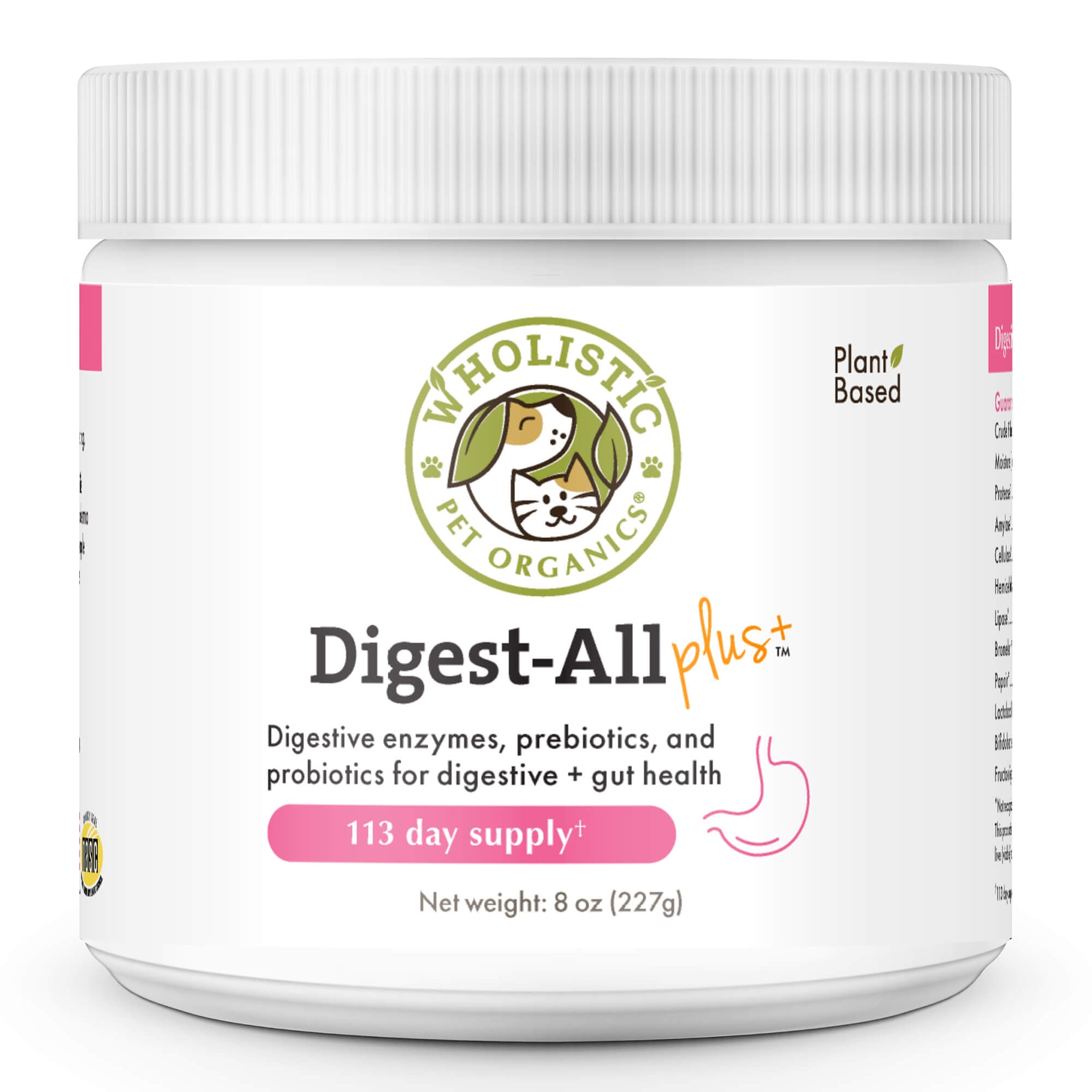 Wholistic Pet Digest-All Plus Enzyme & Probiotic Supplement 8 oz