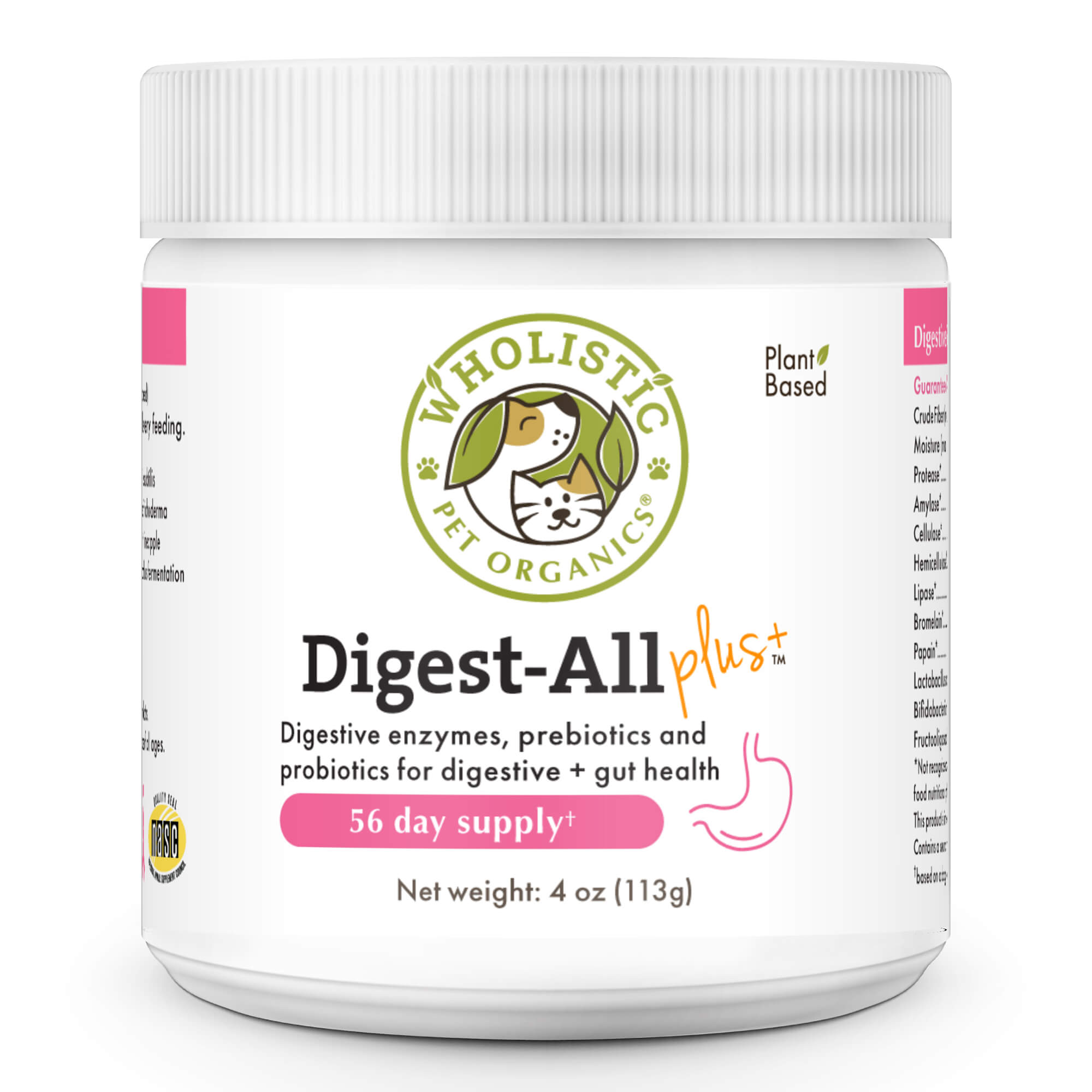Wholistic Pet Organics DigestAll Plus Digestive Support for Dogs and