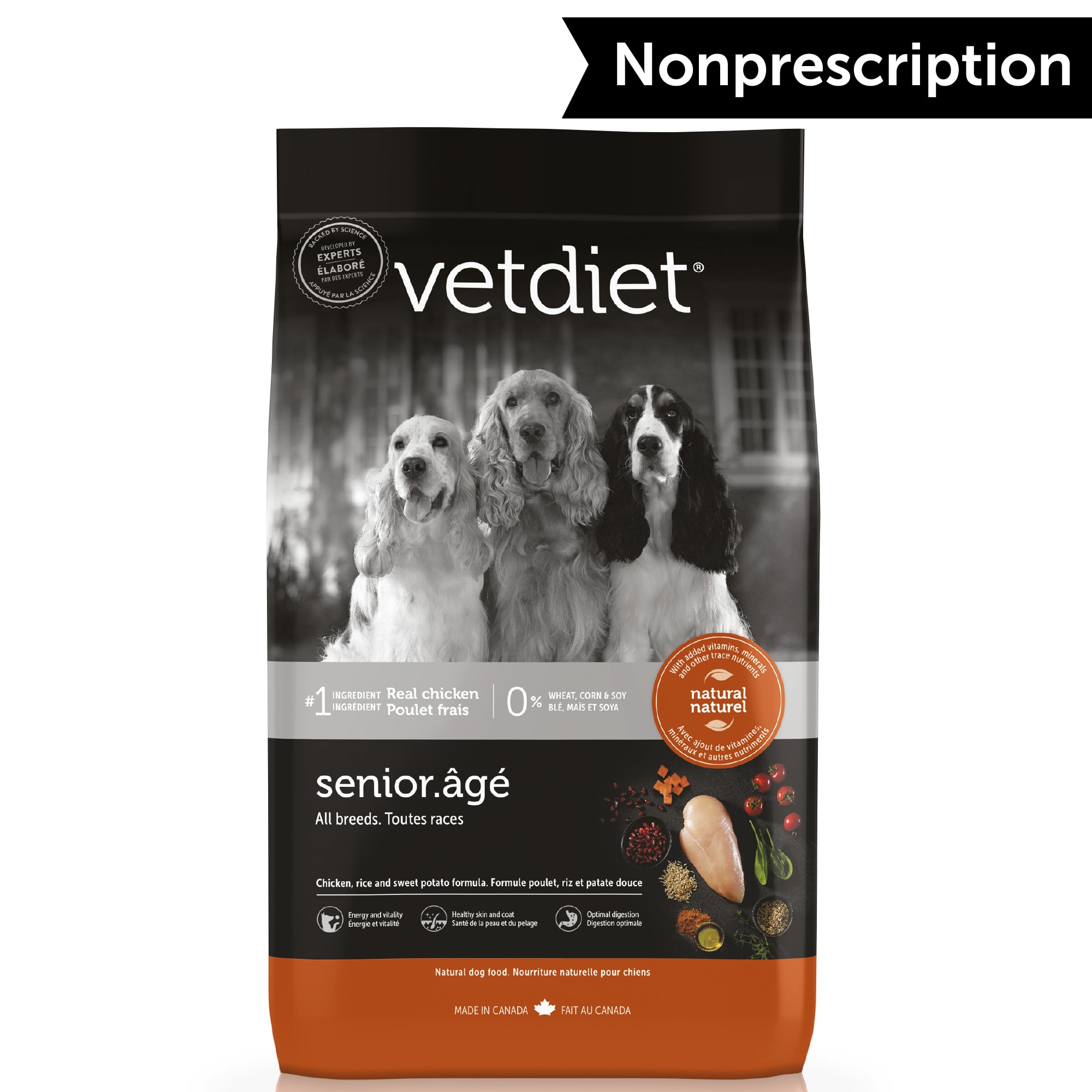 Vetdiet Chicken, Rice and Sweet Potato Dry Senior All Breeds Dog Food