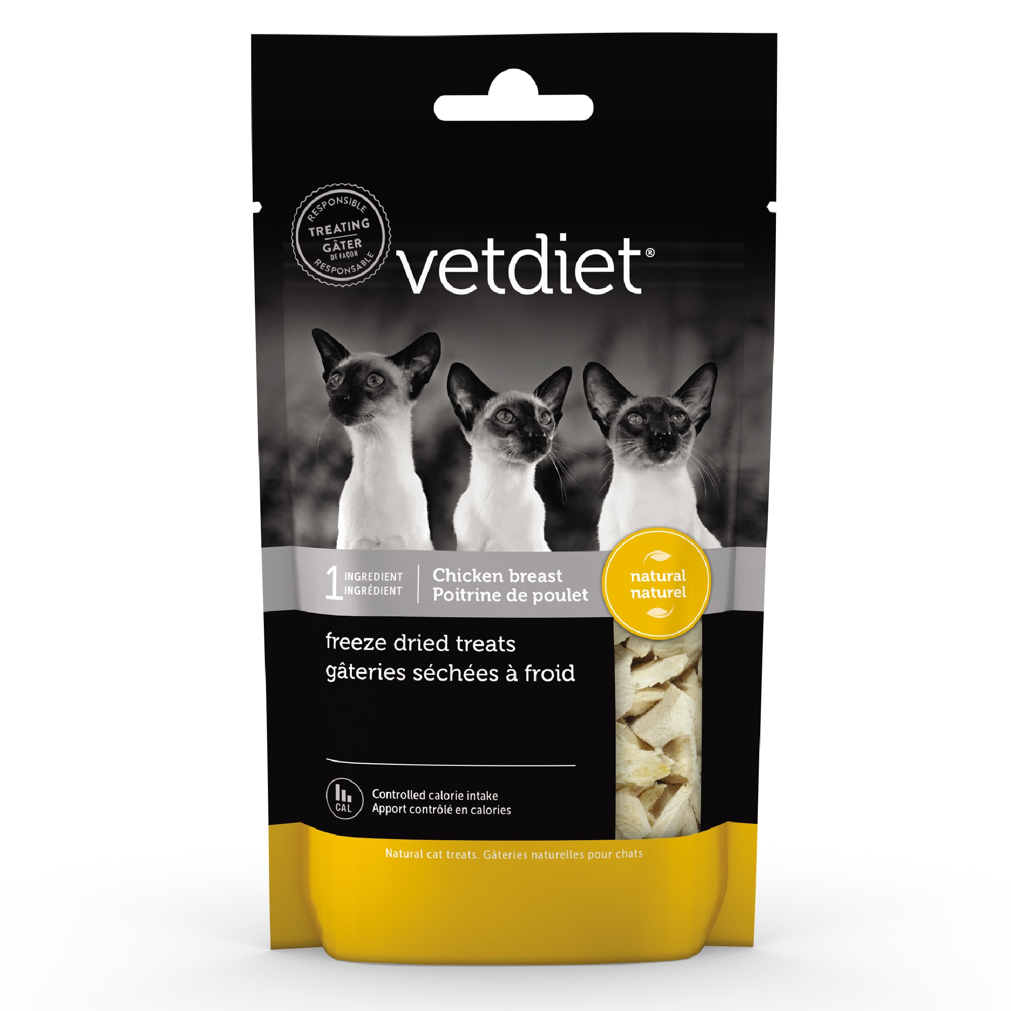 Vetdiet Chicken Breast Freeze Dried Cat Treats, 0.7 oz. Petco