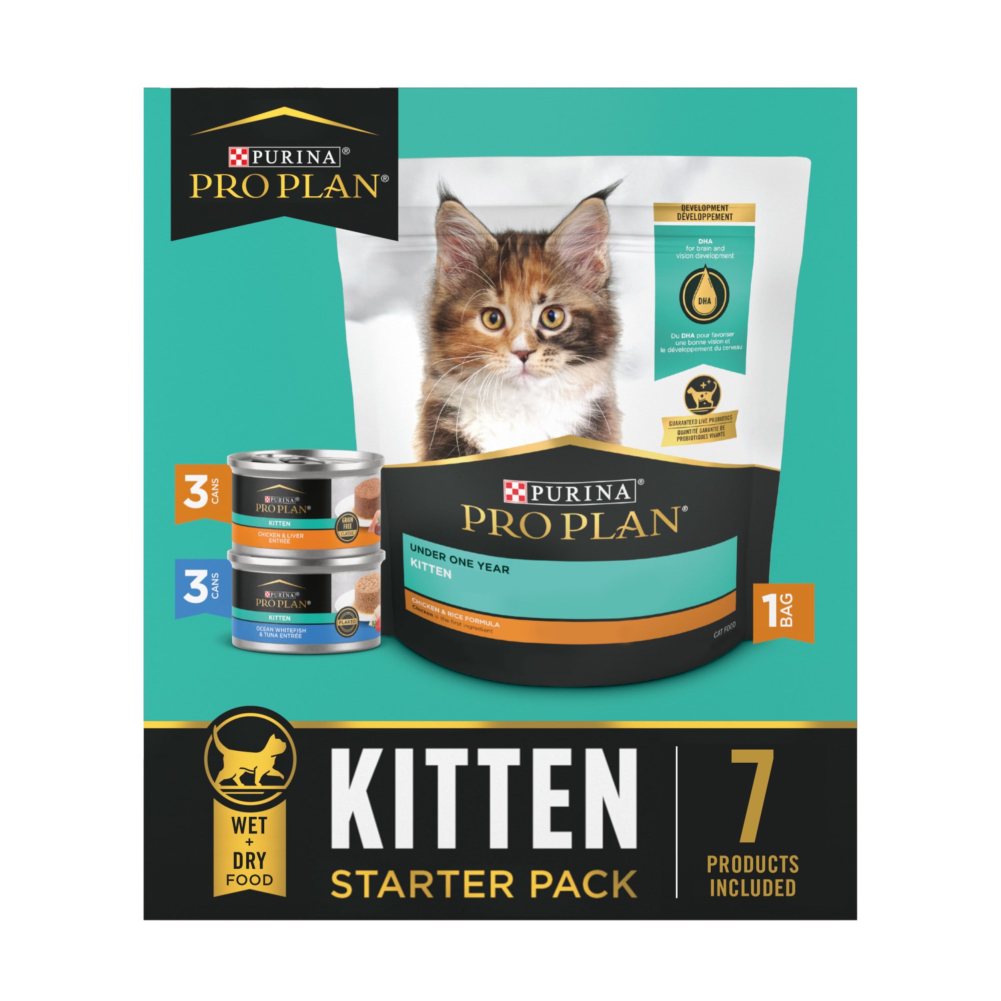 Purina Pro Plan Complete Balanced Dry and Wet Kitten Food Starter