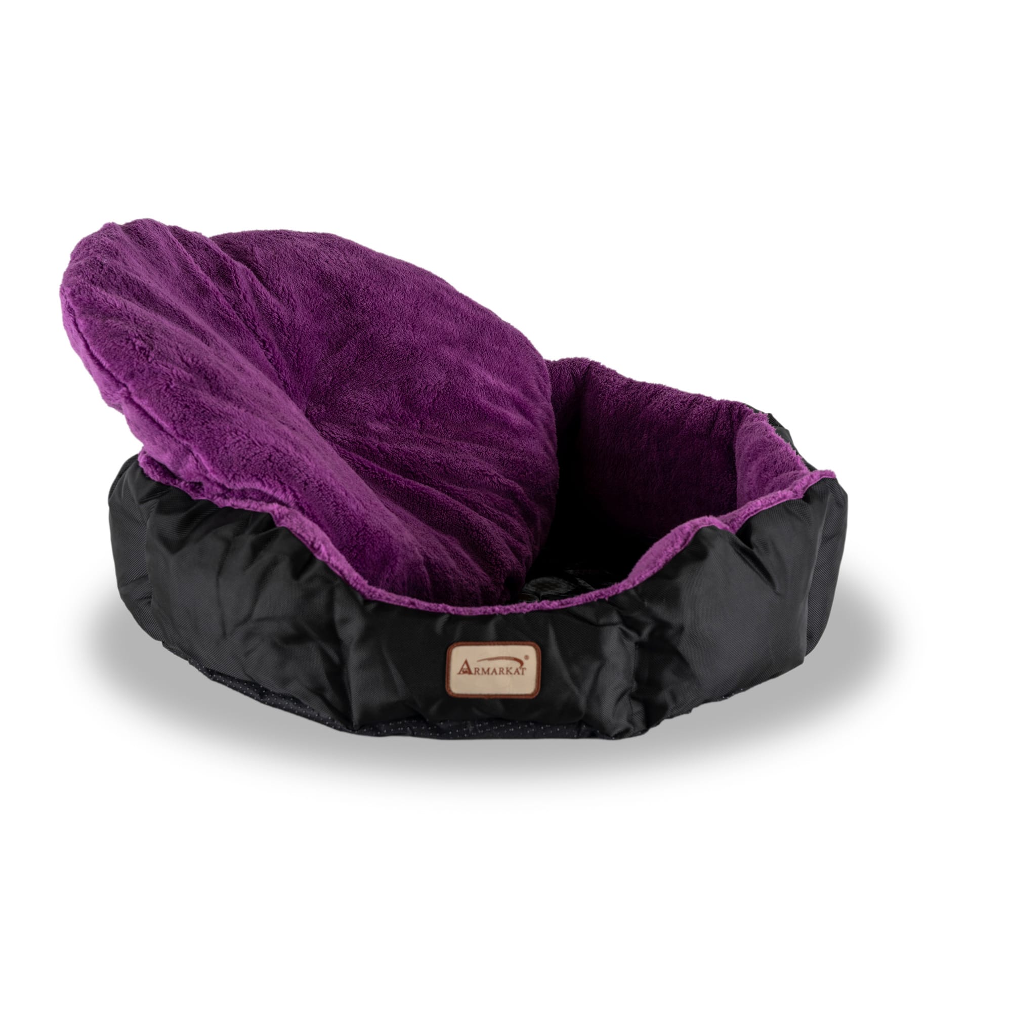 1pc Polyester Purple Witch Hat Shaped Cat Bed, Half-open Removable &  Washable Dog Bed, Breathable & Moderate Thickness Pet Nest For Small &  Medium Cats And Dogs Sleeping All Year Round