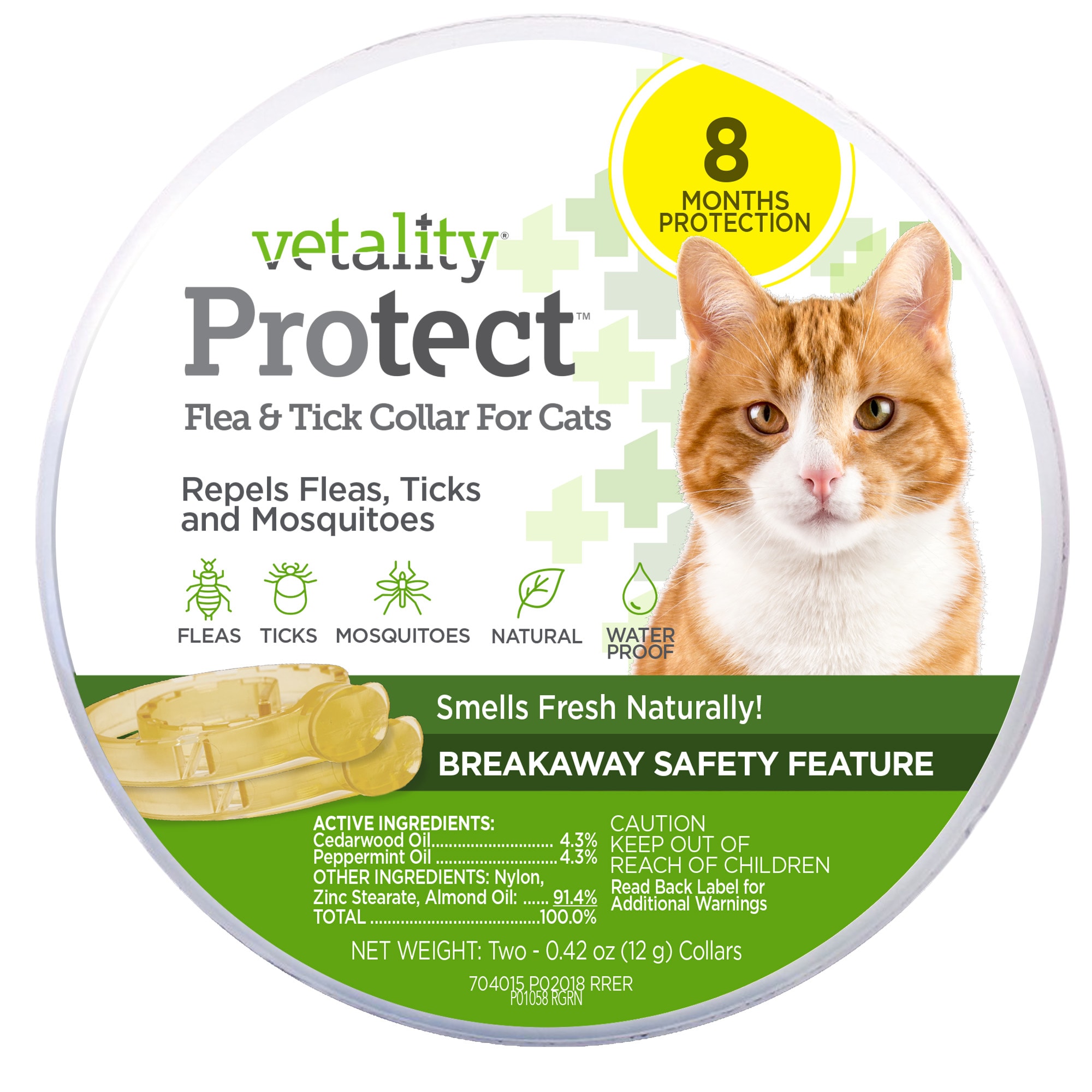 Vet's best flea & store tick repellent collar for cats