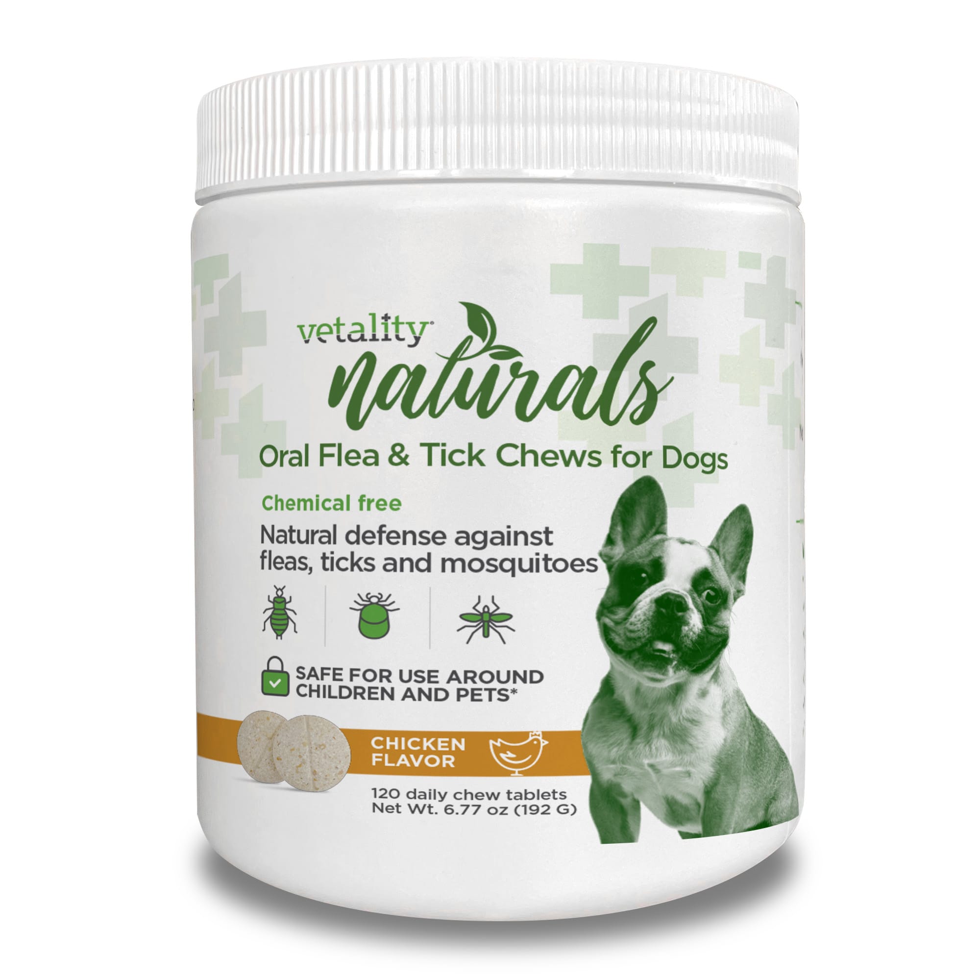 Vetality Naturals Oral Flea Tick Dog Chews Count of 120 Petco