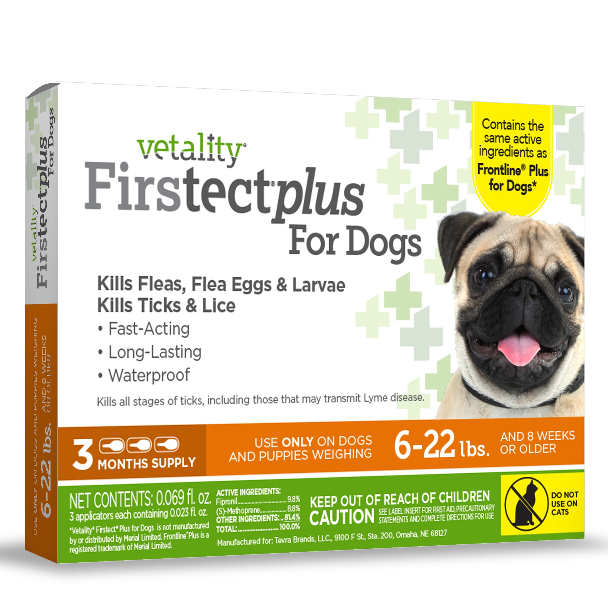 Vetality Firstect Plus for Dogs 6 22 lbs. 3 Dose Petco