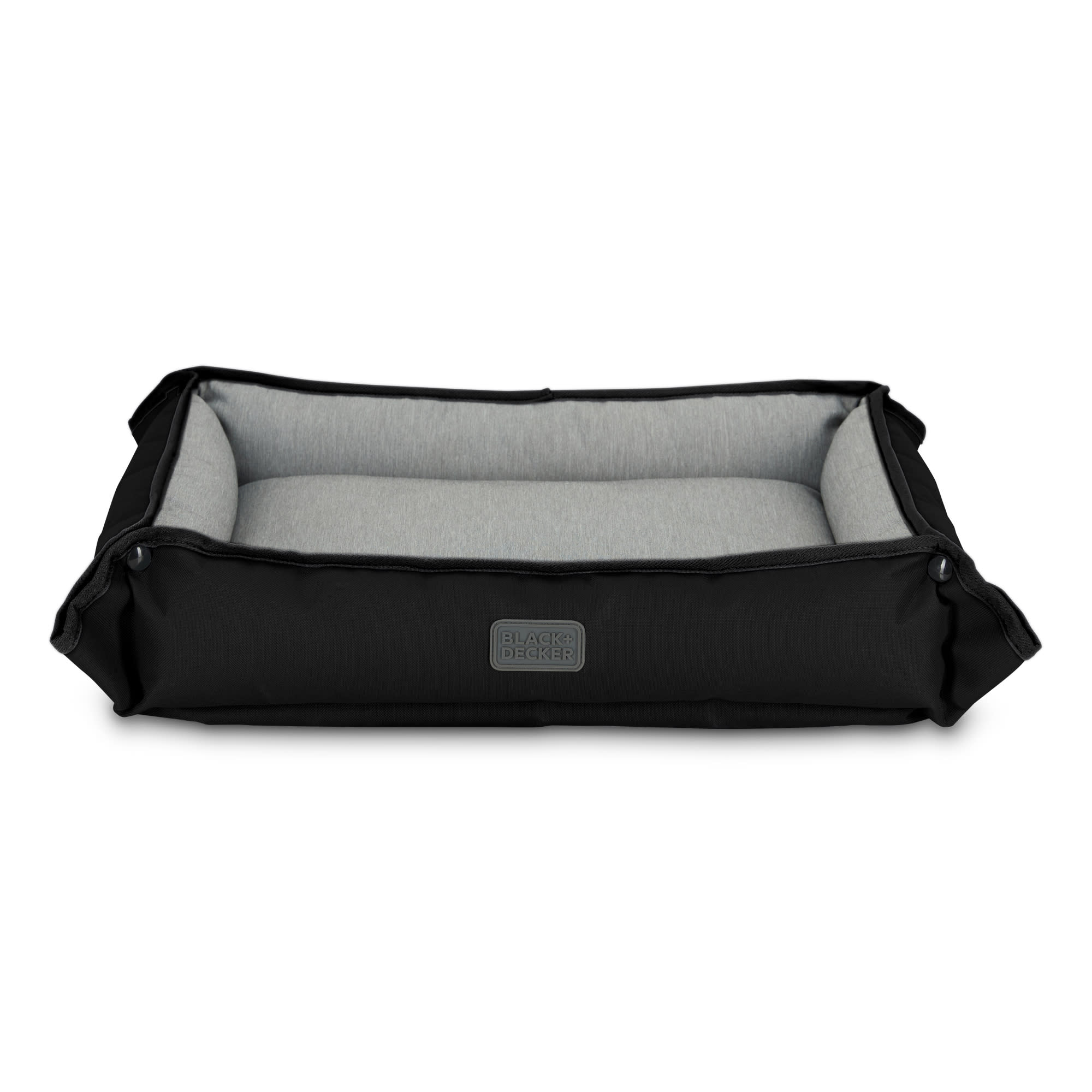 BLACK+DECKER Black Soft Breathable ECO Filling Four Way Snap Pet Bed for  Small Dogs, 20 L X 16 W X 3 H