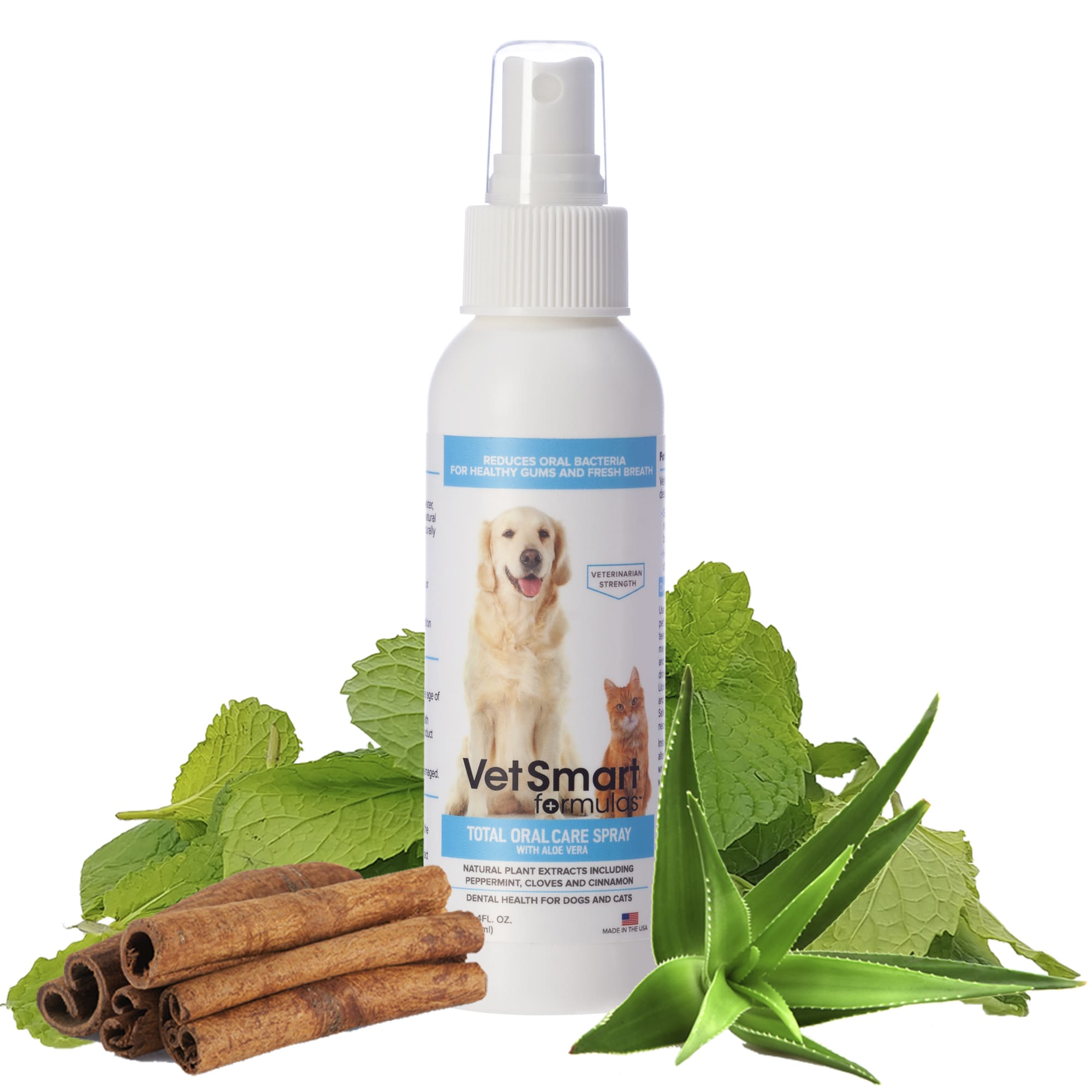 VetSmart Formulas Total Oral Care Spray with Aloe Vera for Dogs and