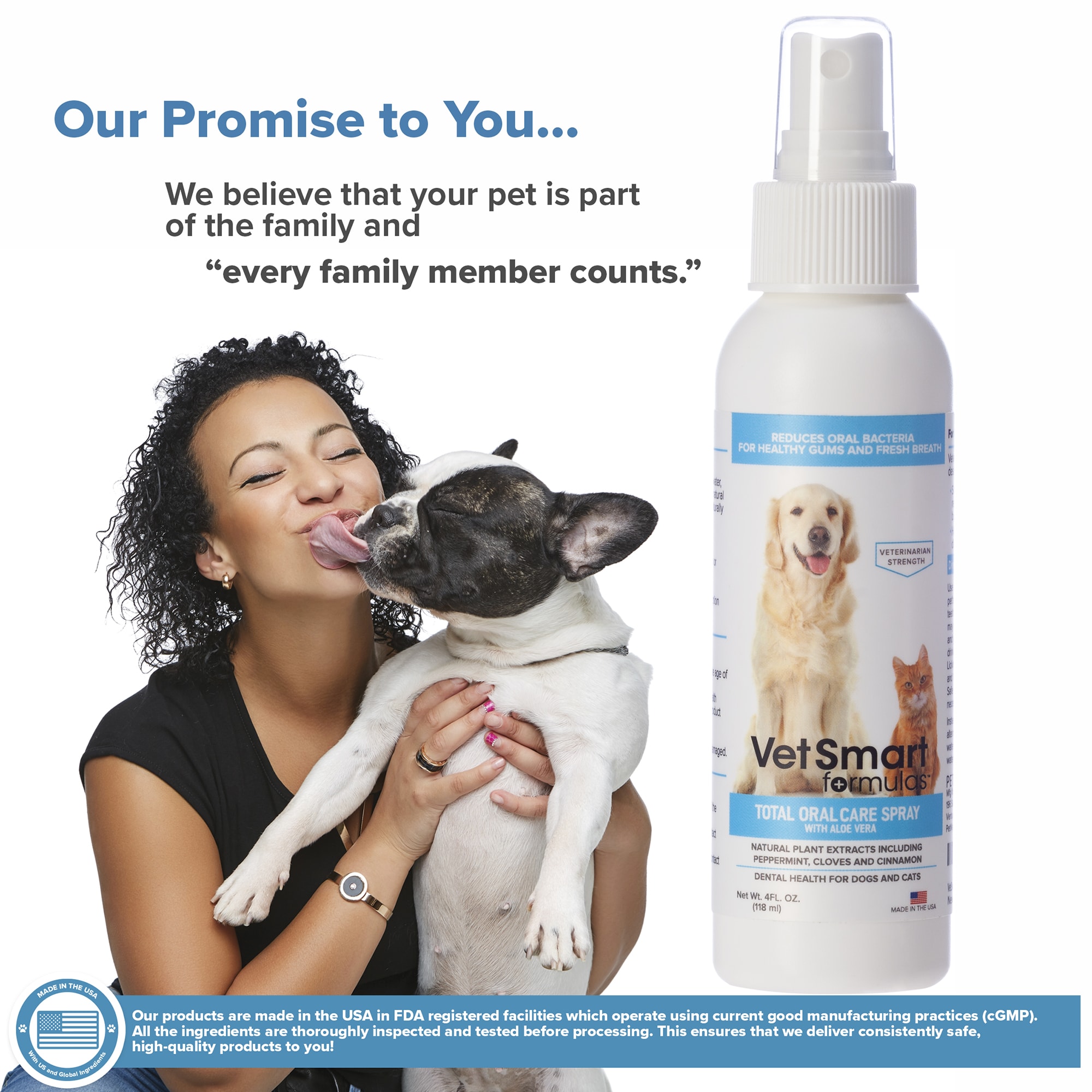 VetSmart Formulas Total Oral Care Aloe Vera Spray for Pets, 4 fl. oz. |  Petco