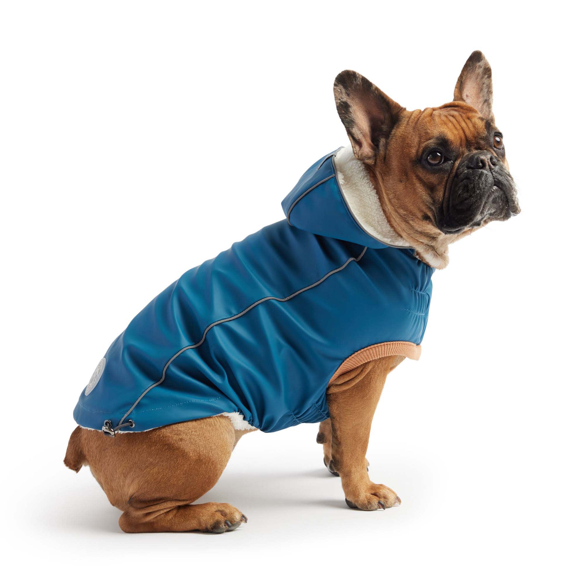 GF Pet Dark Blue Insulated Dog Raincoat, 3XLarge Petco