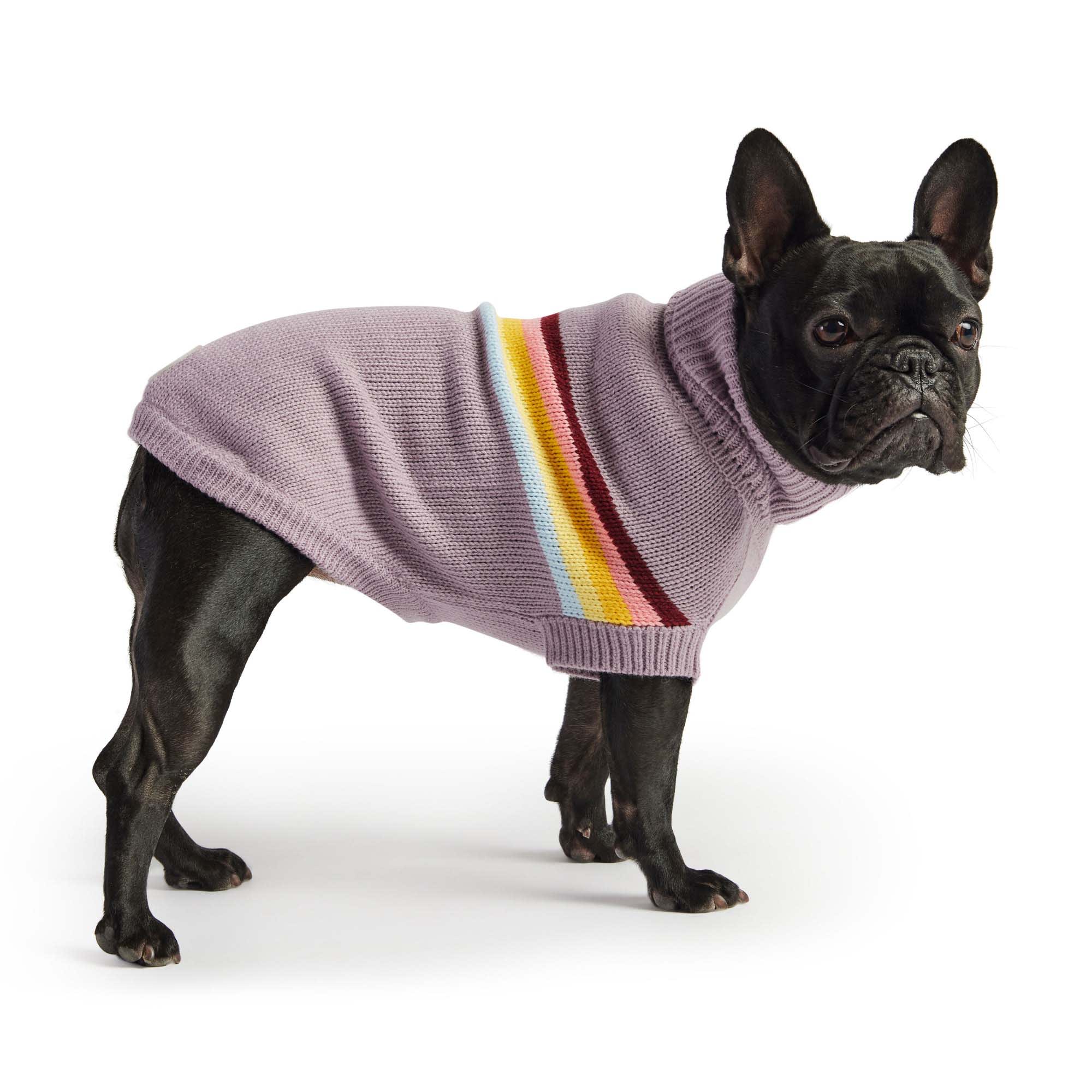 GF Pet Lavender Retro Dog Sweater, Large Petco