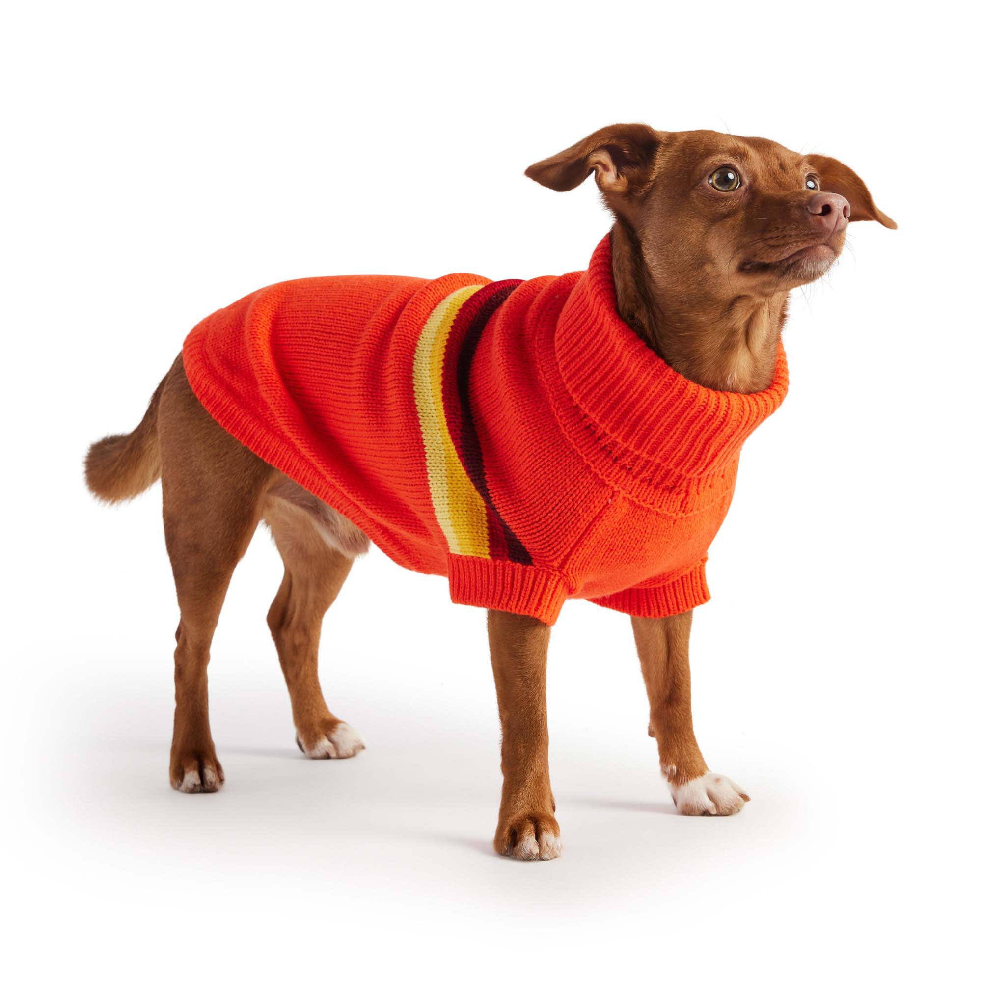 Pet Life Orange Dog/Cat Sweater Large in the Pet Clothing department at