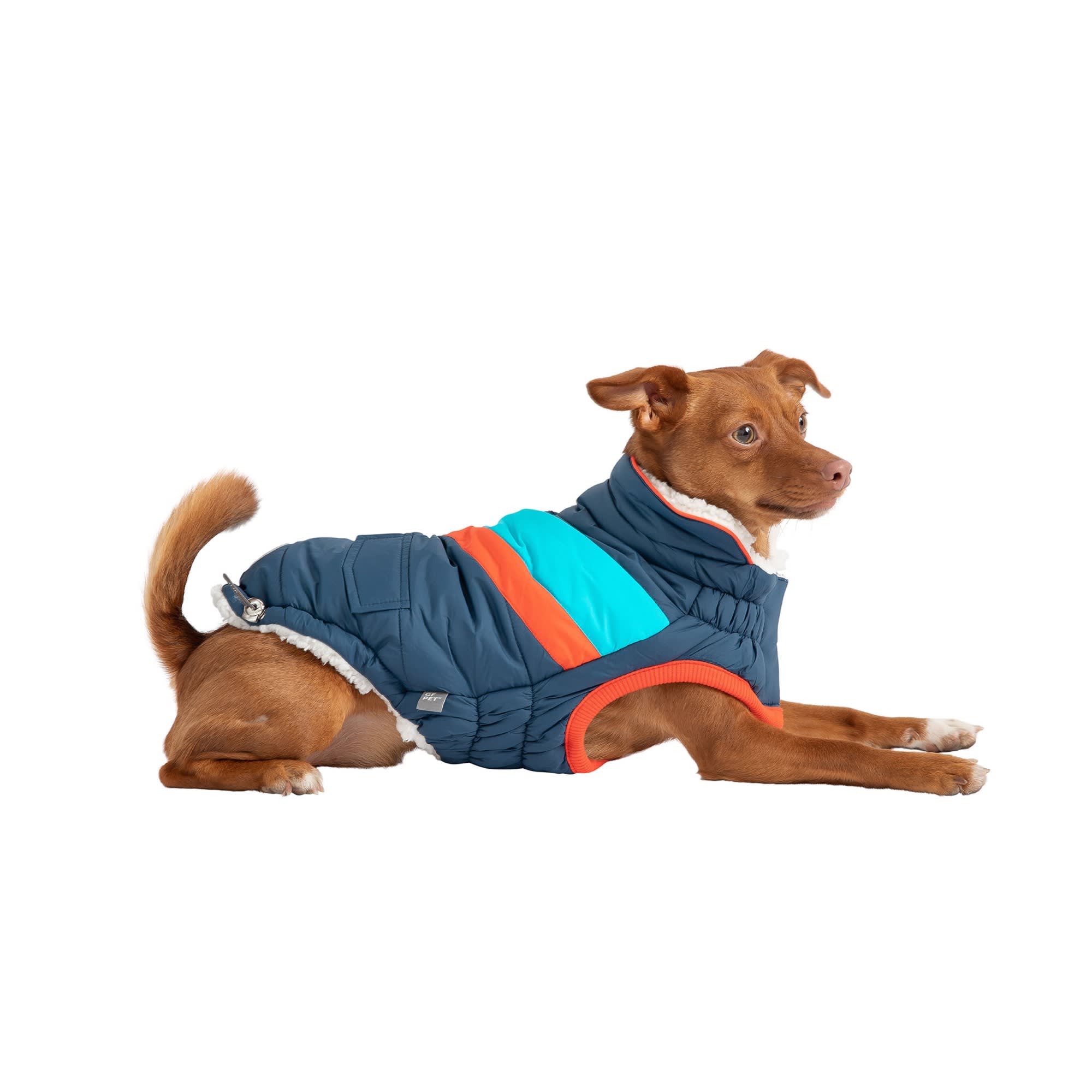 GF Pet Navy Alpine Dog Puffer Jacket, XXSmall Petco