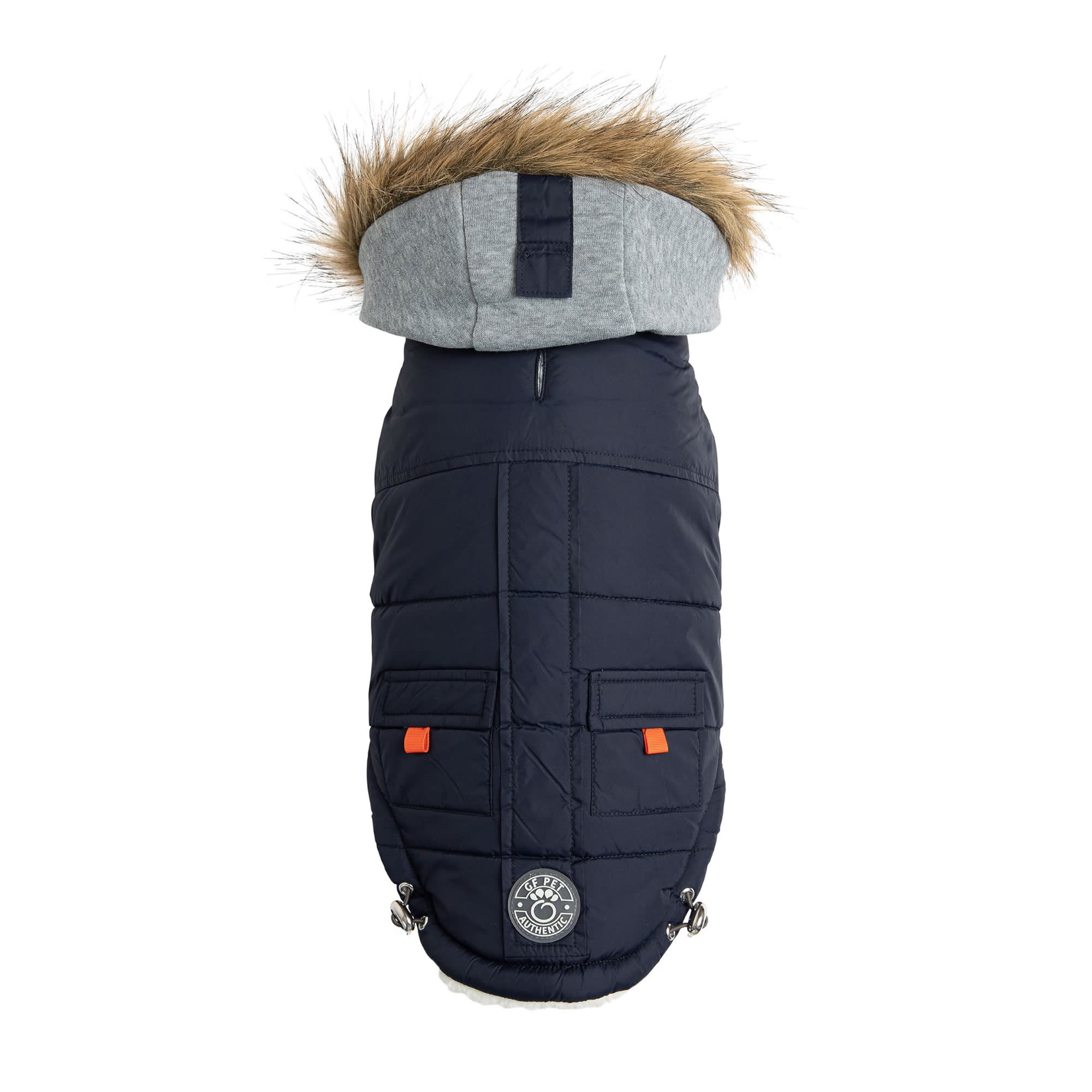 GF Pet Navy Winter Sailor Dog Parka, XX-Small | Petco