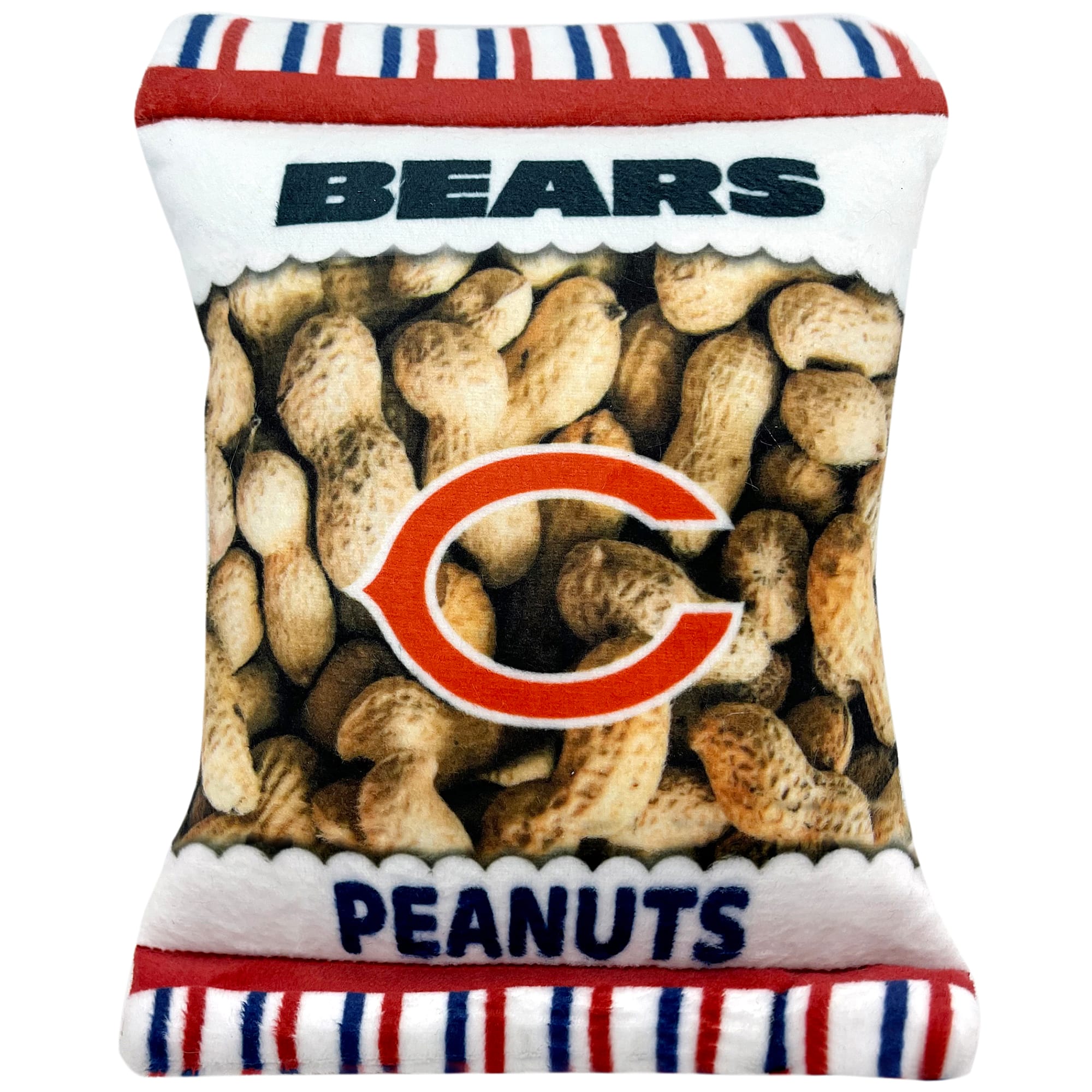 Pets First Chicago Bears Peanut Bag Dog Toy, Medium