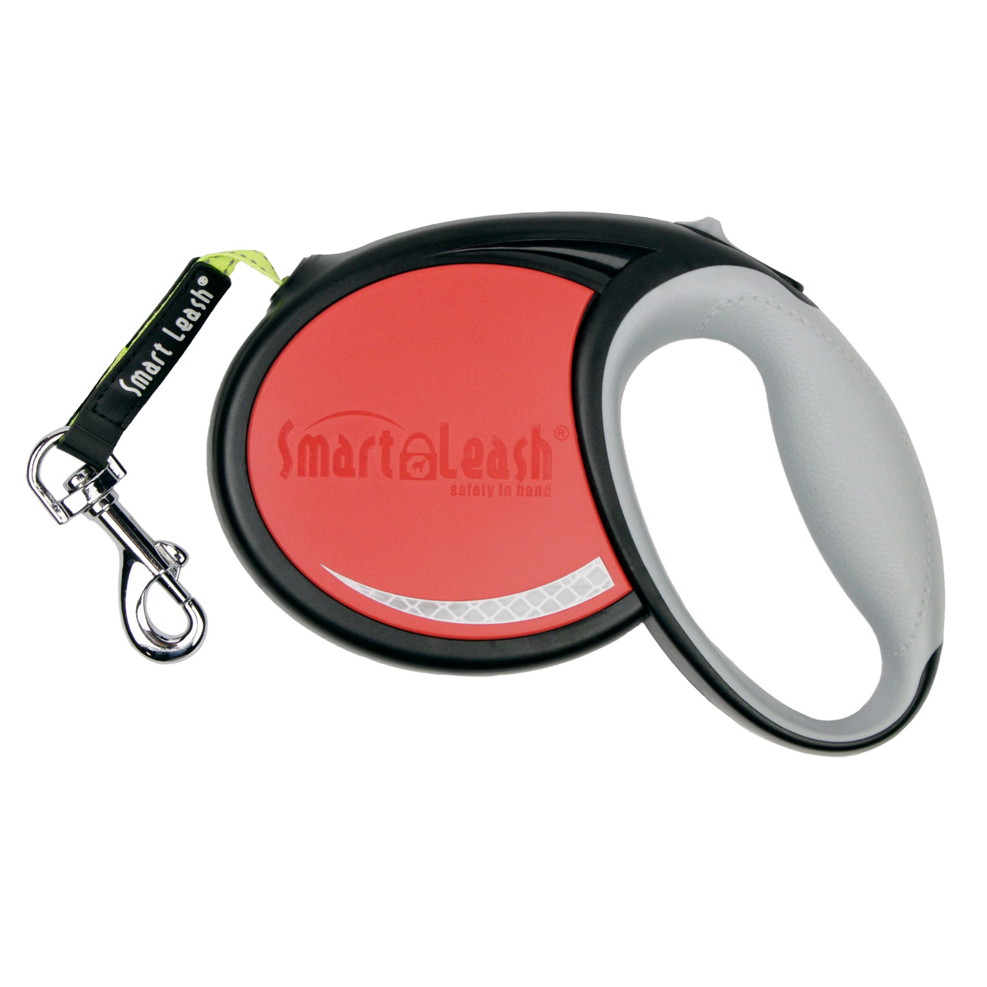 SmartLeash Red AutoLock Retractable Leash for Small Dogs