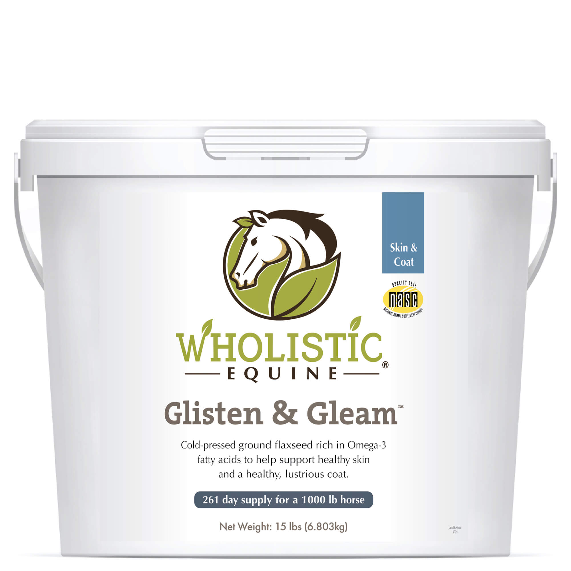 Wholistic Horse Skin & Coat Omega 3 Supplement 15 lbs