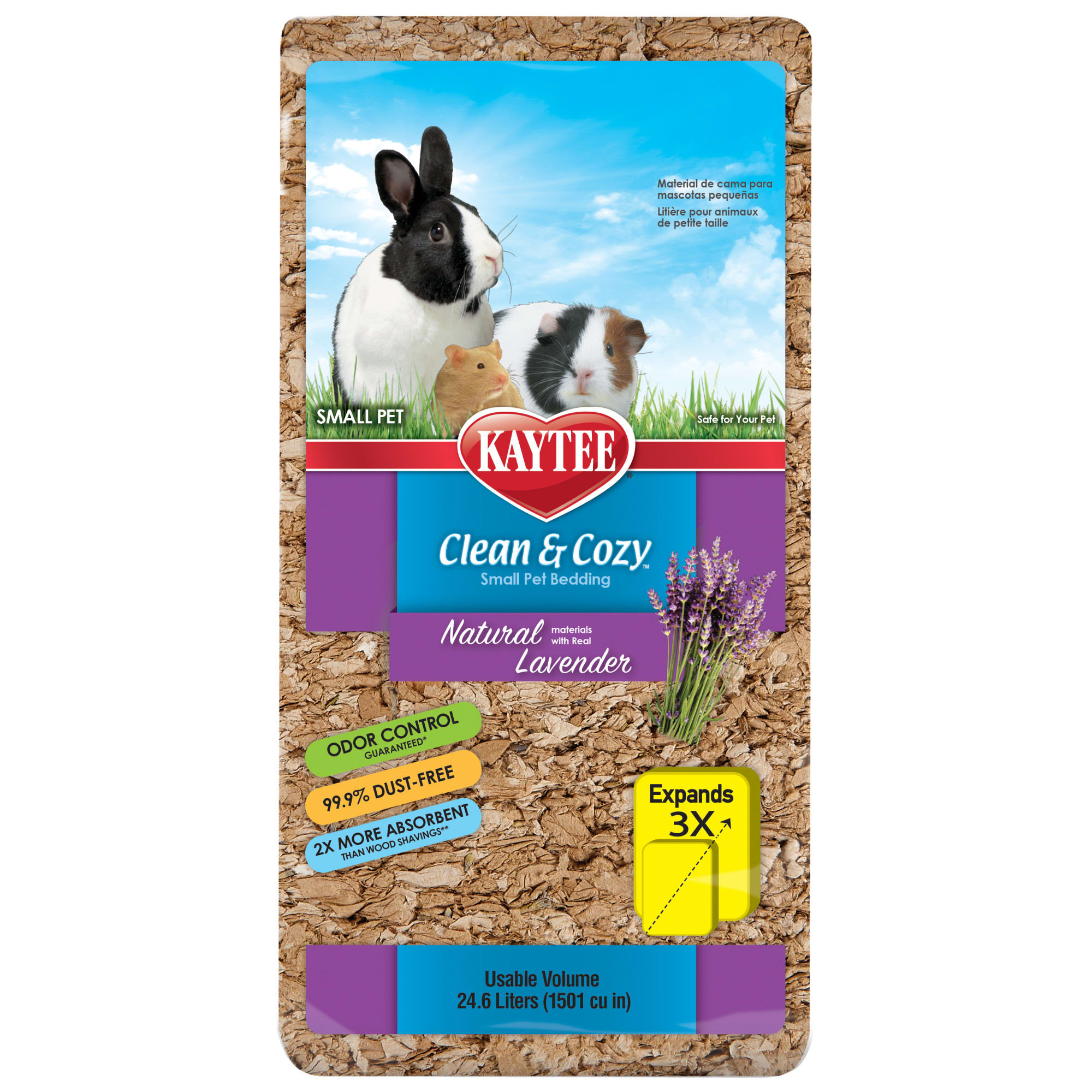 Kaytee Clean & Cozy Natural Bedding with Lavender, 24.6 Liter