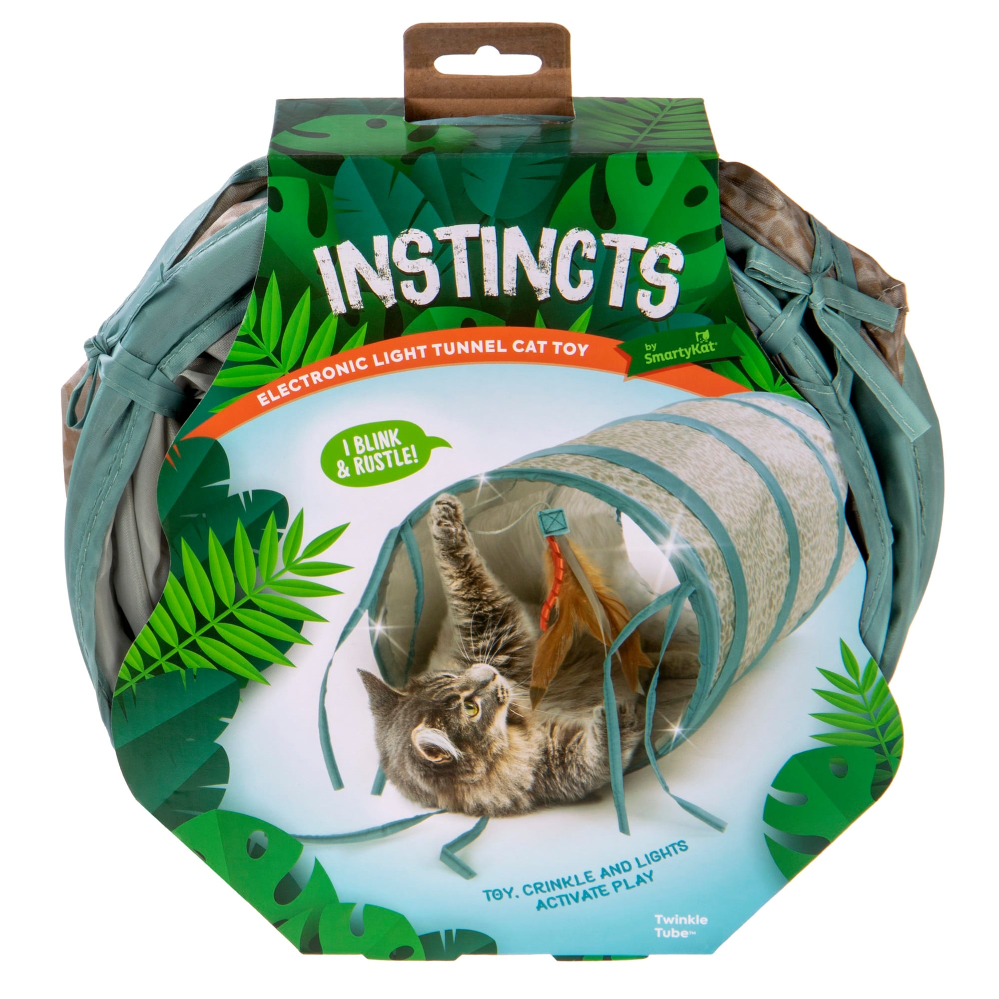 SmartyKat InstinctsTwinkle Tube Electronic Light Crinkle Tunnel