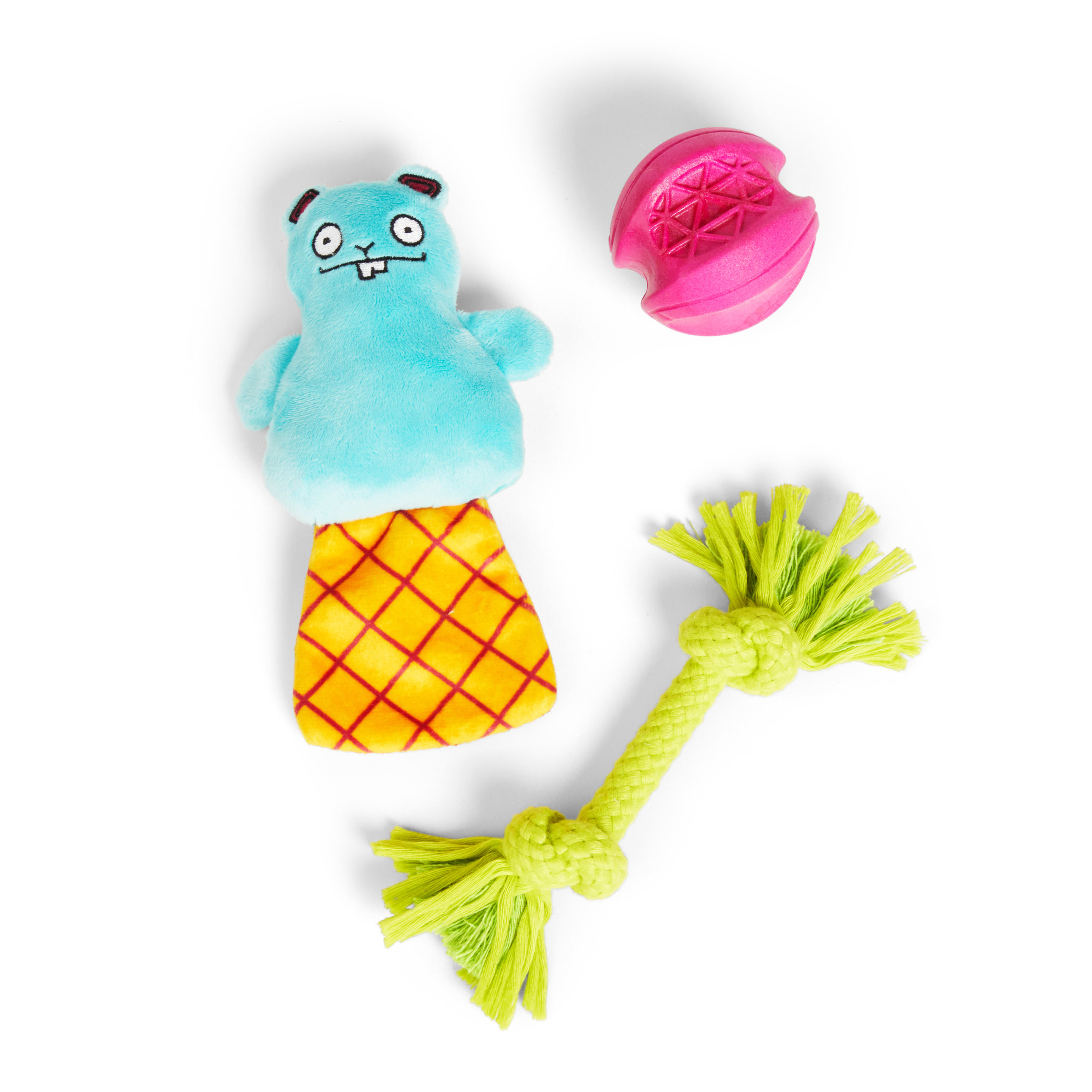 Leaps & Bounds Bundle Rope Ball Dog Toy, Small, Pack of 3 Petco