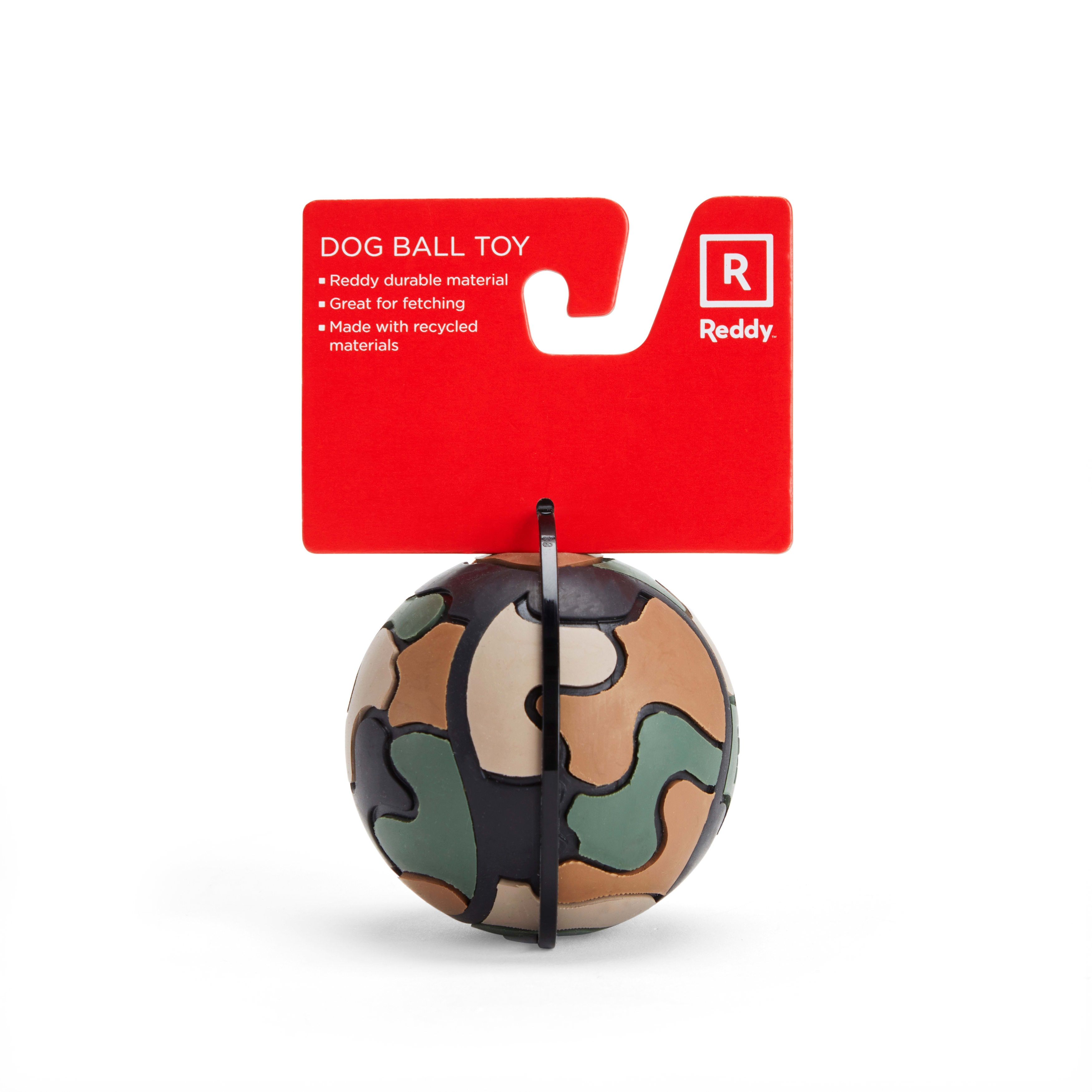 Reddy Camo EcoFriendly & Durable Dog Ball Toy
