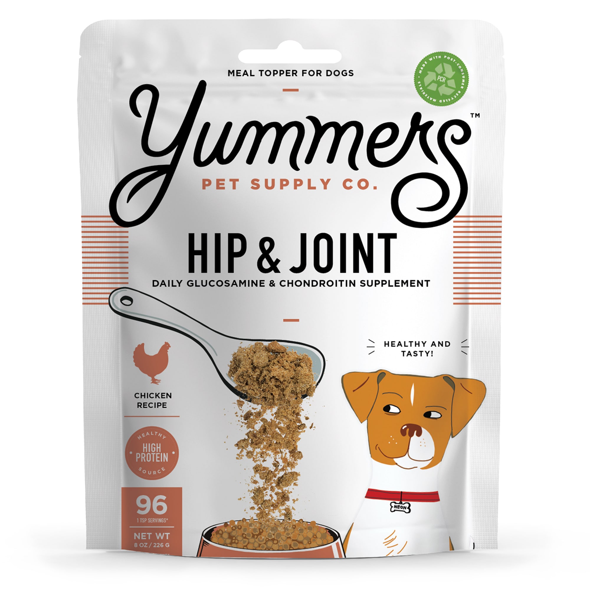 Yummers Hip Joint Functional Mix ins Chicken Dog Food Topper 8