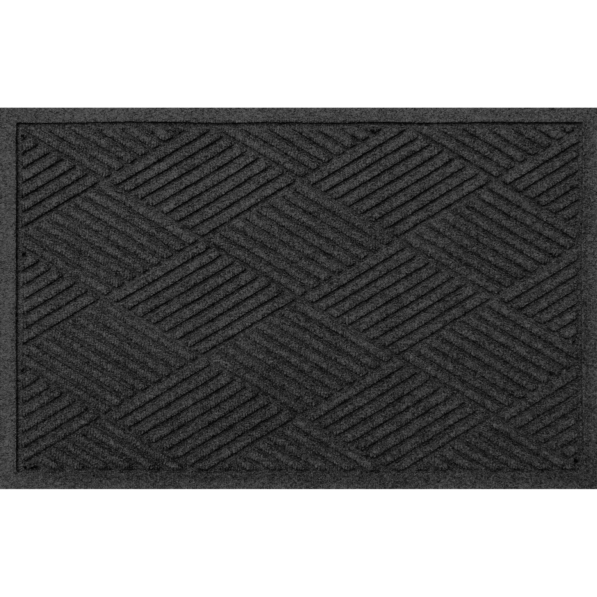 2'x3' Aqua Shield Elipse Indoor Outdoor Door Mat Dark Brown - Bungalow Flooring