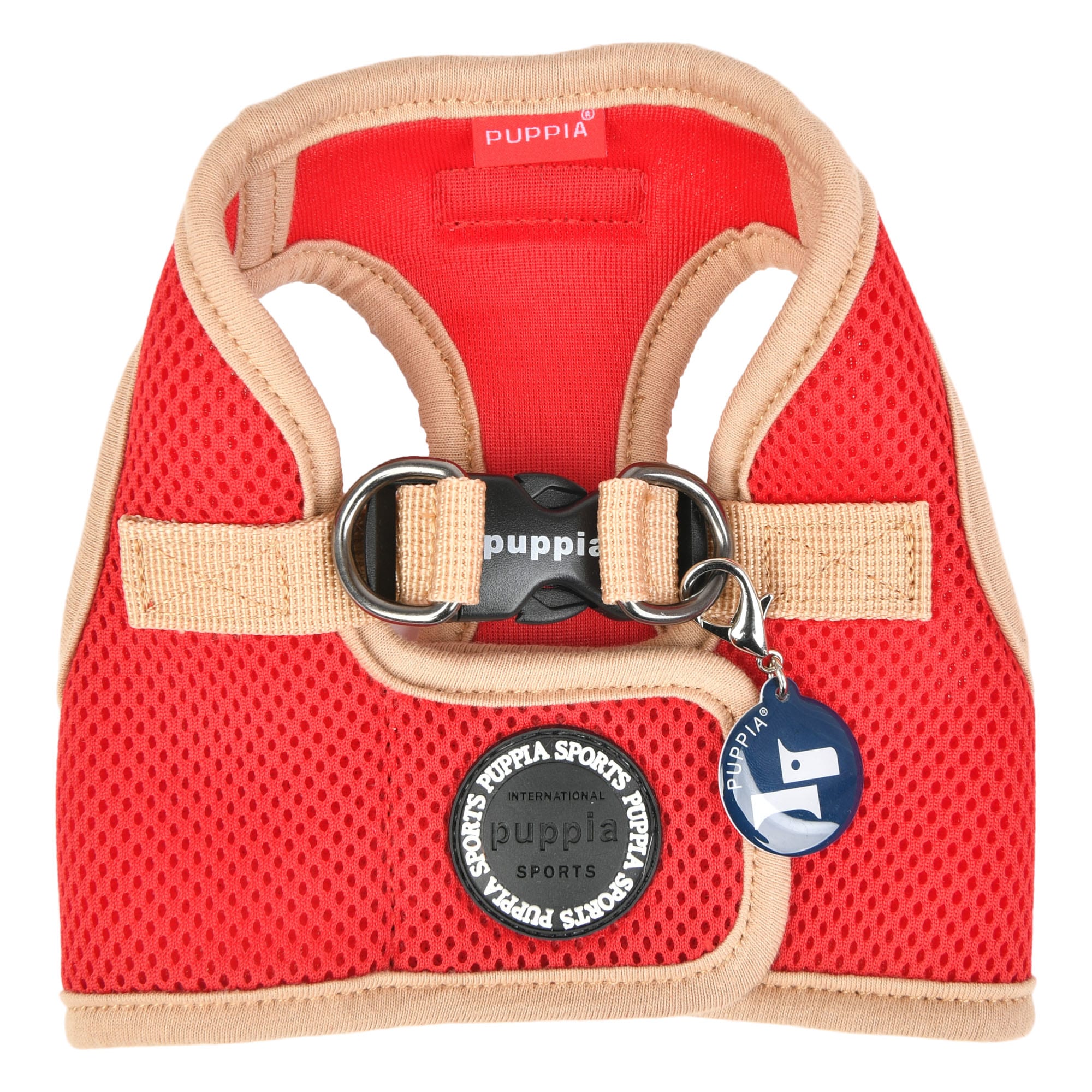 Puppia Soft Vest Harness B II Schwarz Größe L - Hundegeschirr, 90 G, Weich & Bequem