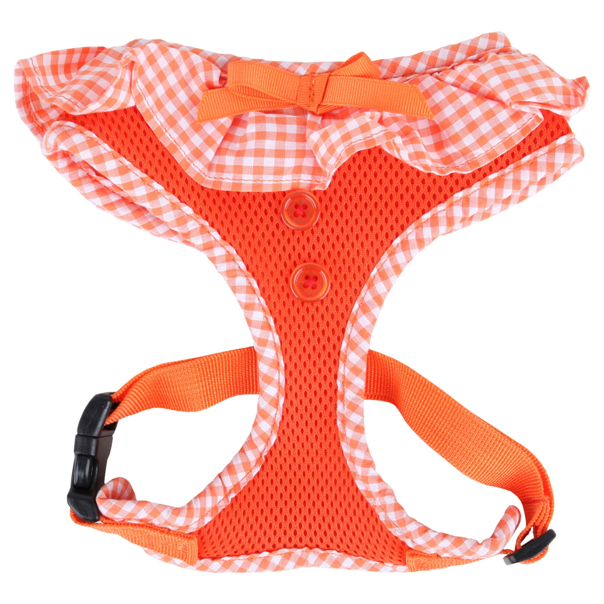 Puppia Orange Vivien OverTheHead Dog Harness, Medium Petco