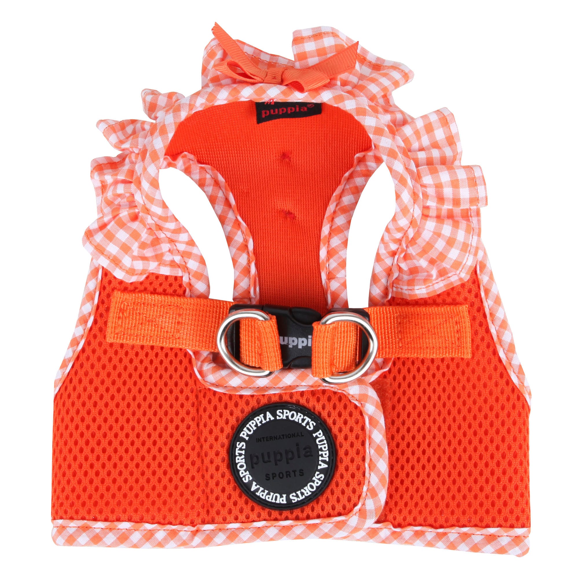 Puppia Orange Vivien Step-In Vest Dog Harness, X-Small | Petco