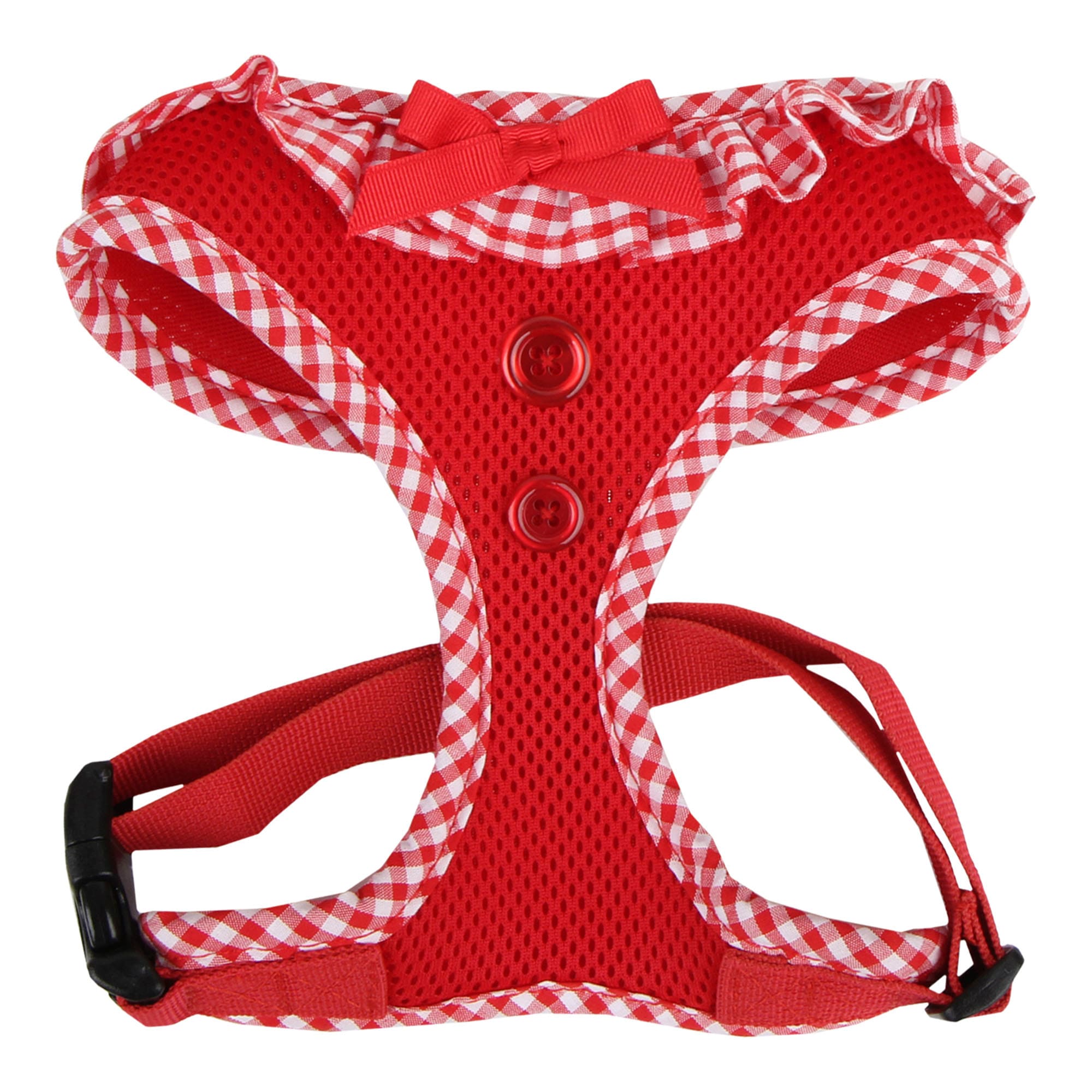 Puppia Red Vivien Mesh Dog Harness XS Adjustable & Stylish