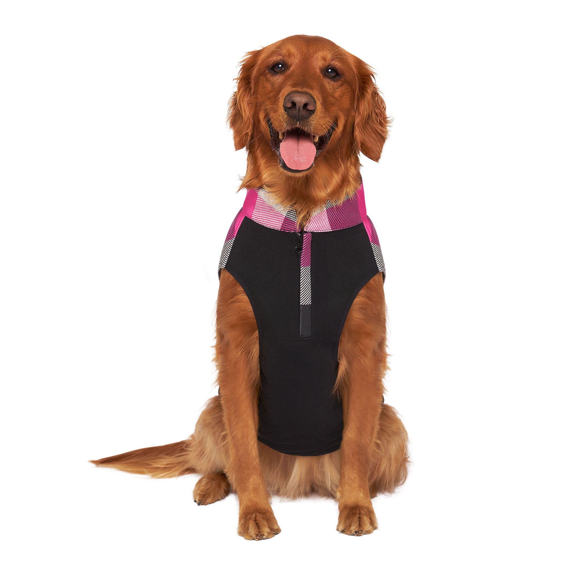 Canada Pooch Pink Plaid Thermal Tech Dog Fleece, XLarge Petco