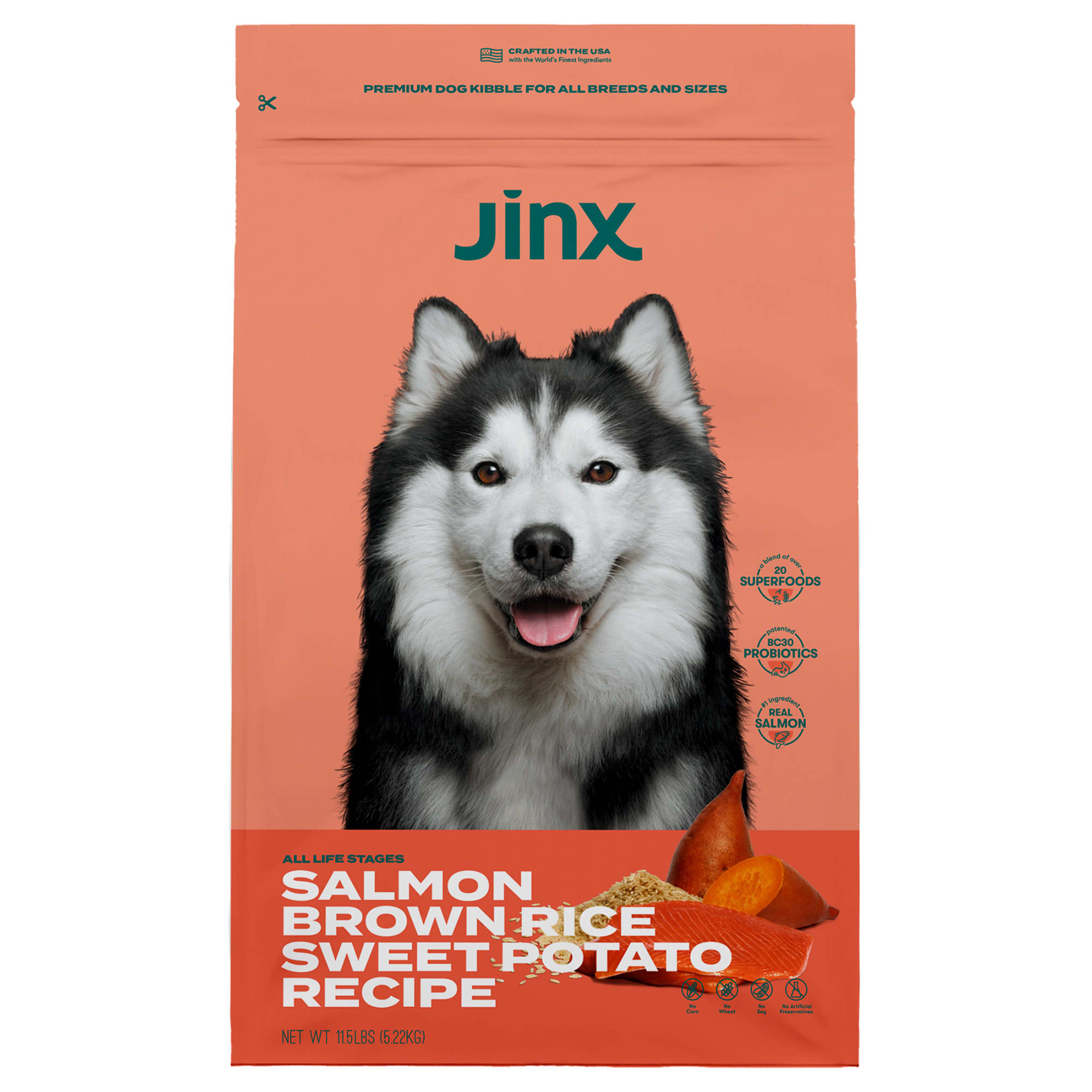 Jinx salmon dog food
