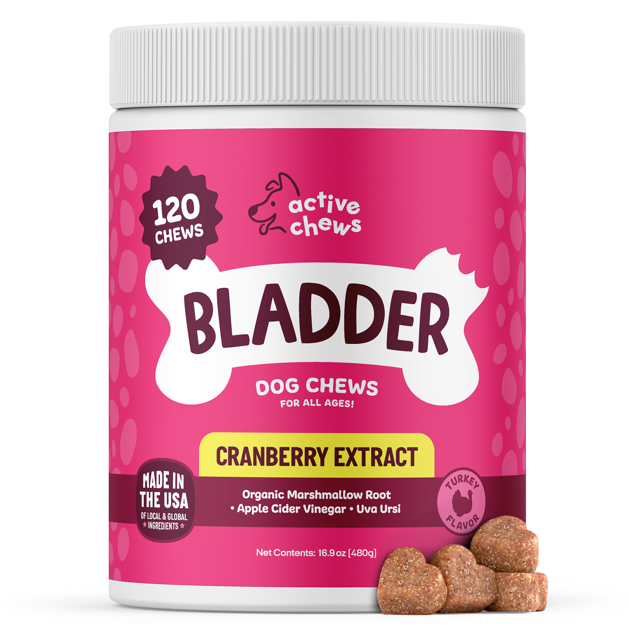 Canine cranberry clearance supplement