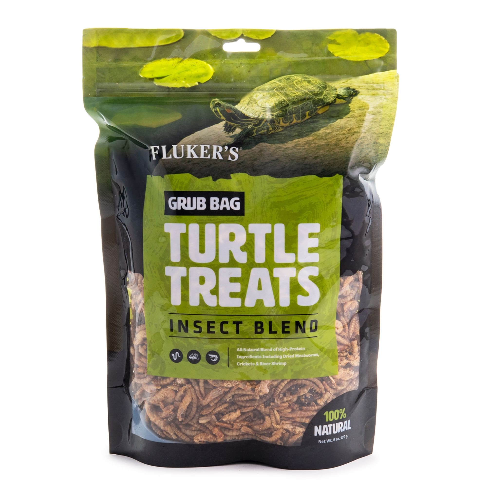 Fluker's Turtle Treat - Insect Blend Grub Bag, 6 oz. | Petco