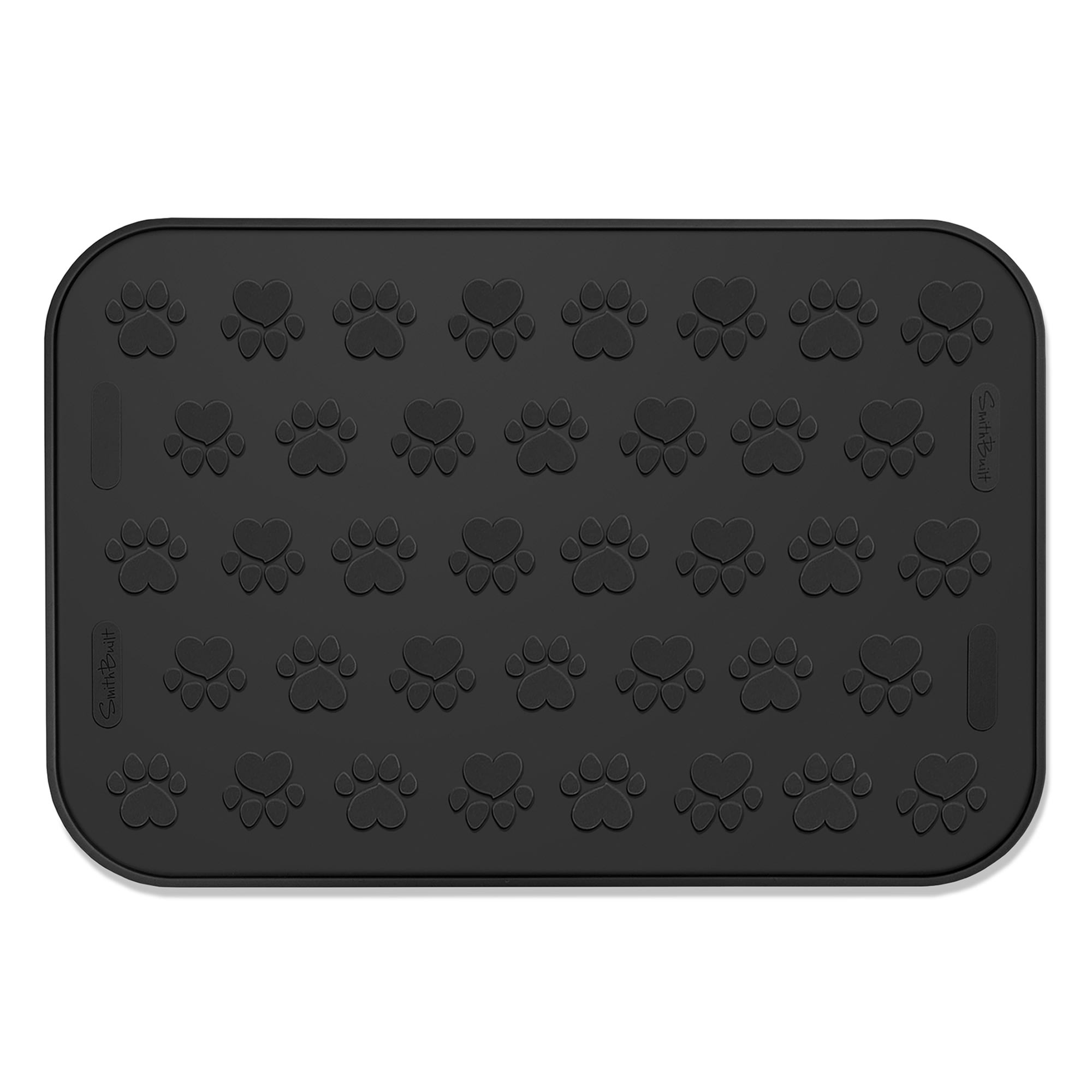 Dog Bowl Mat, NWFHTD Dog Mat for Food and Water Pet Cat Large Small  Silicone Rubber Plastic Waterproof Feeding Eating Dish Placemat Trays with  Edges Lip for Floor 17.7x11.8 Dark Grey