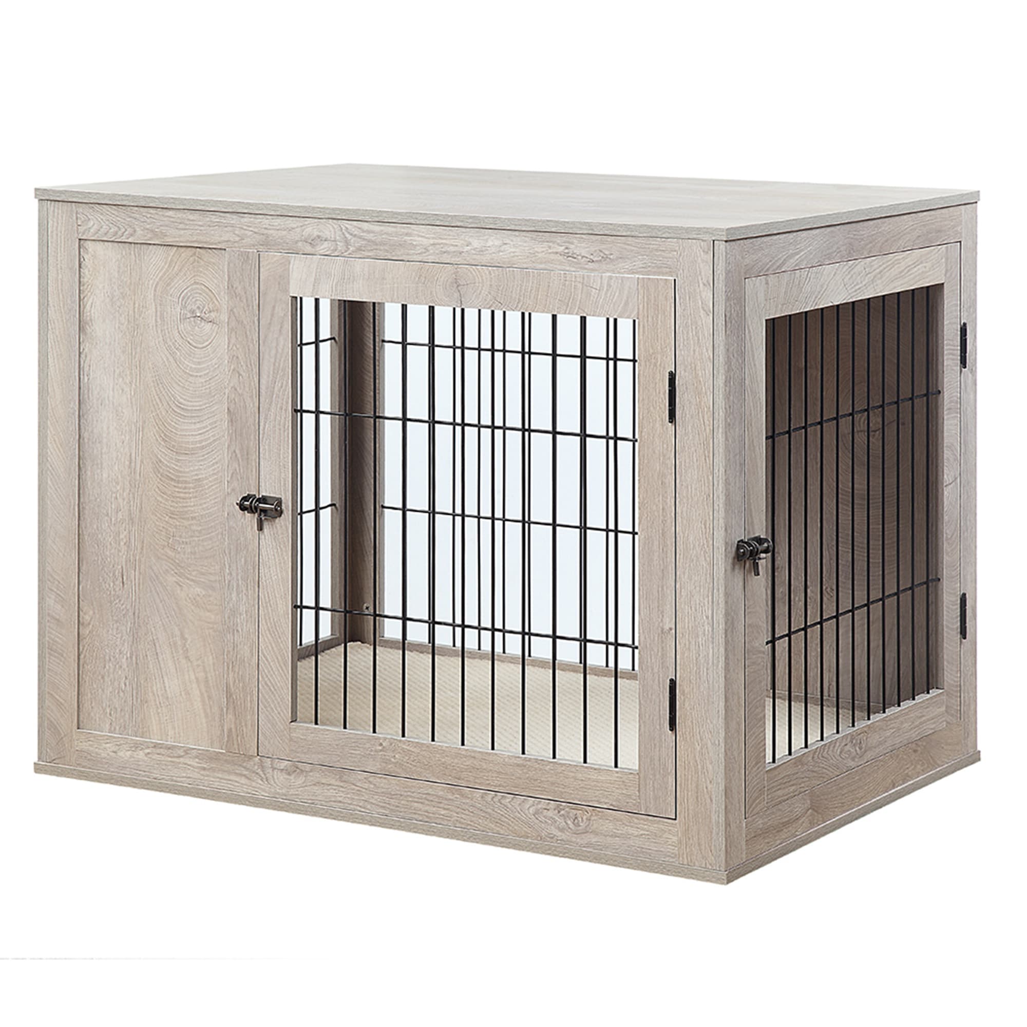 UniPaws Grey Wooden Dog Crate & End Table 40.9"x28.3"
