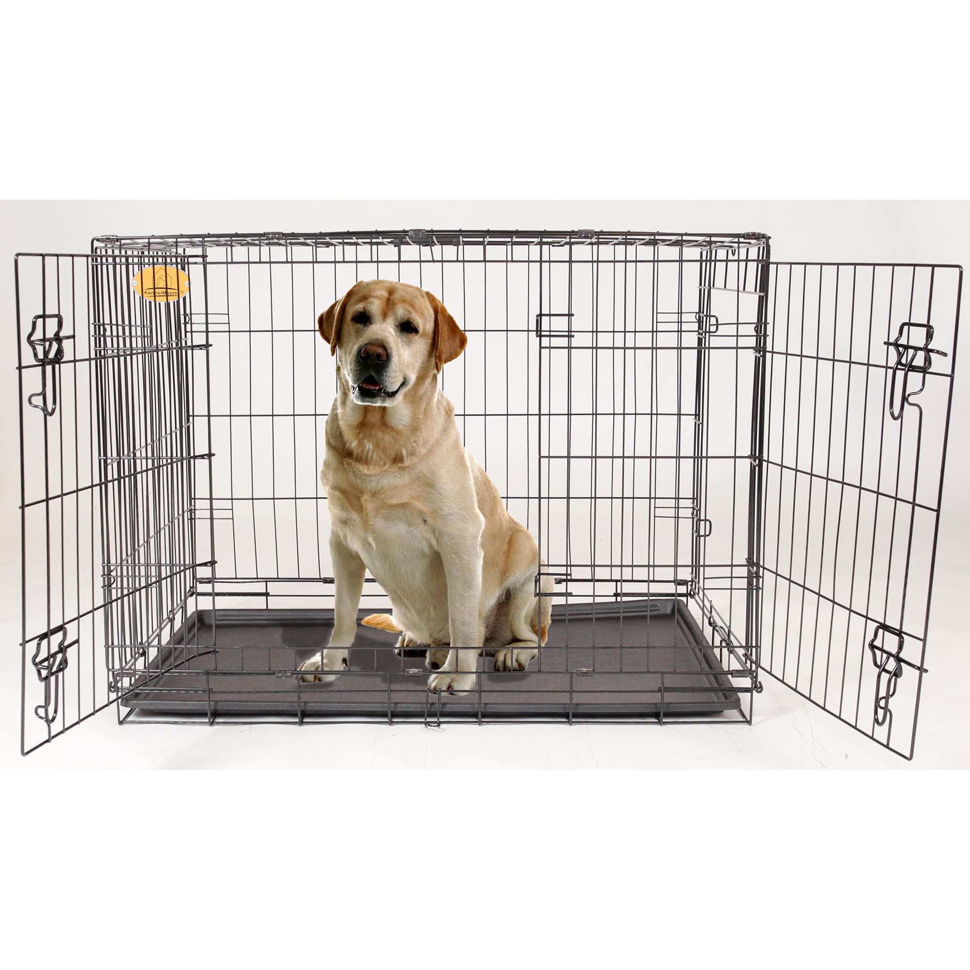 Crate with outlet divider