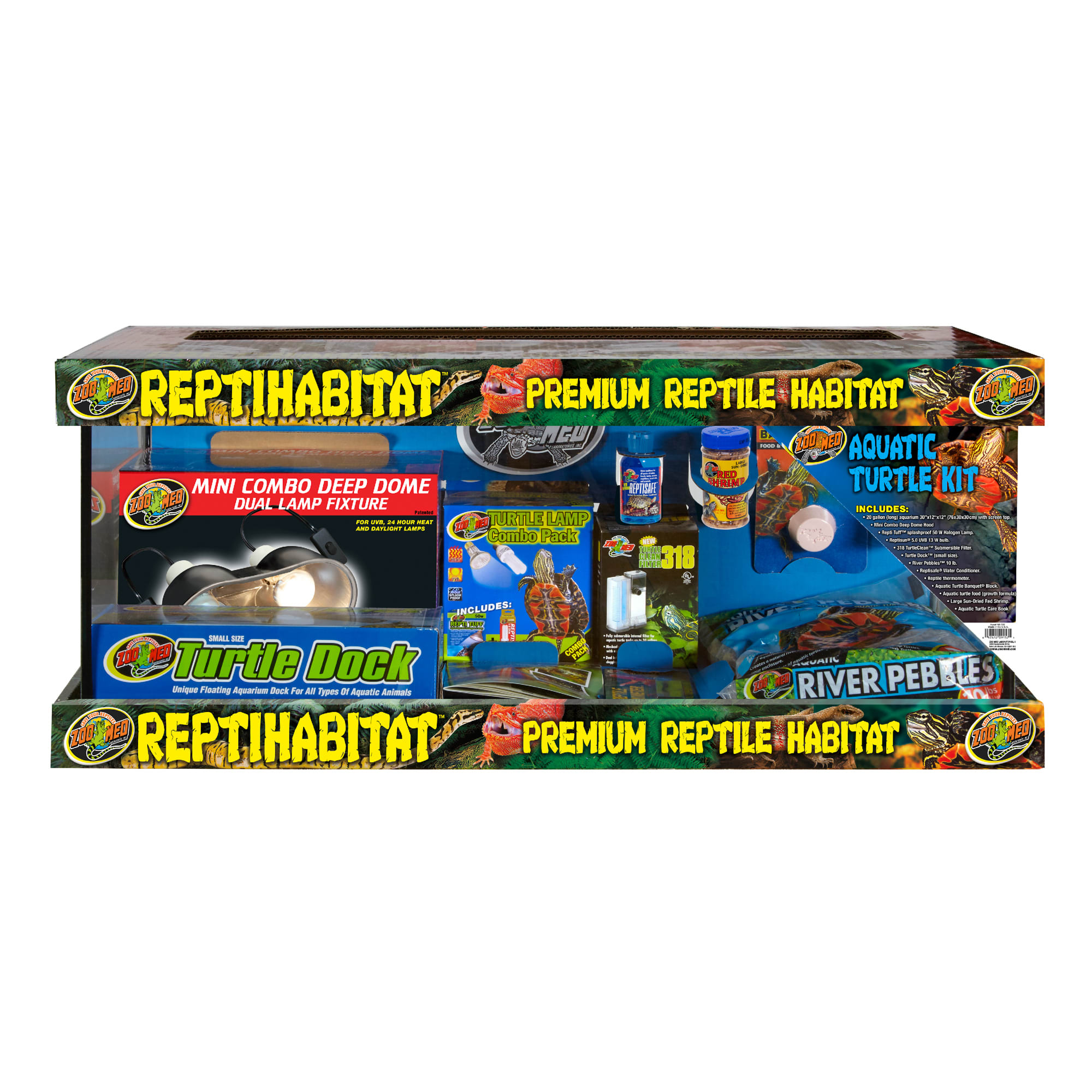 Zoo med 20 gallon 2025 reptihabitat aquatic turtle kit