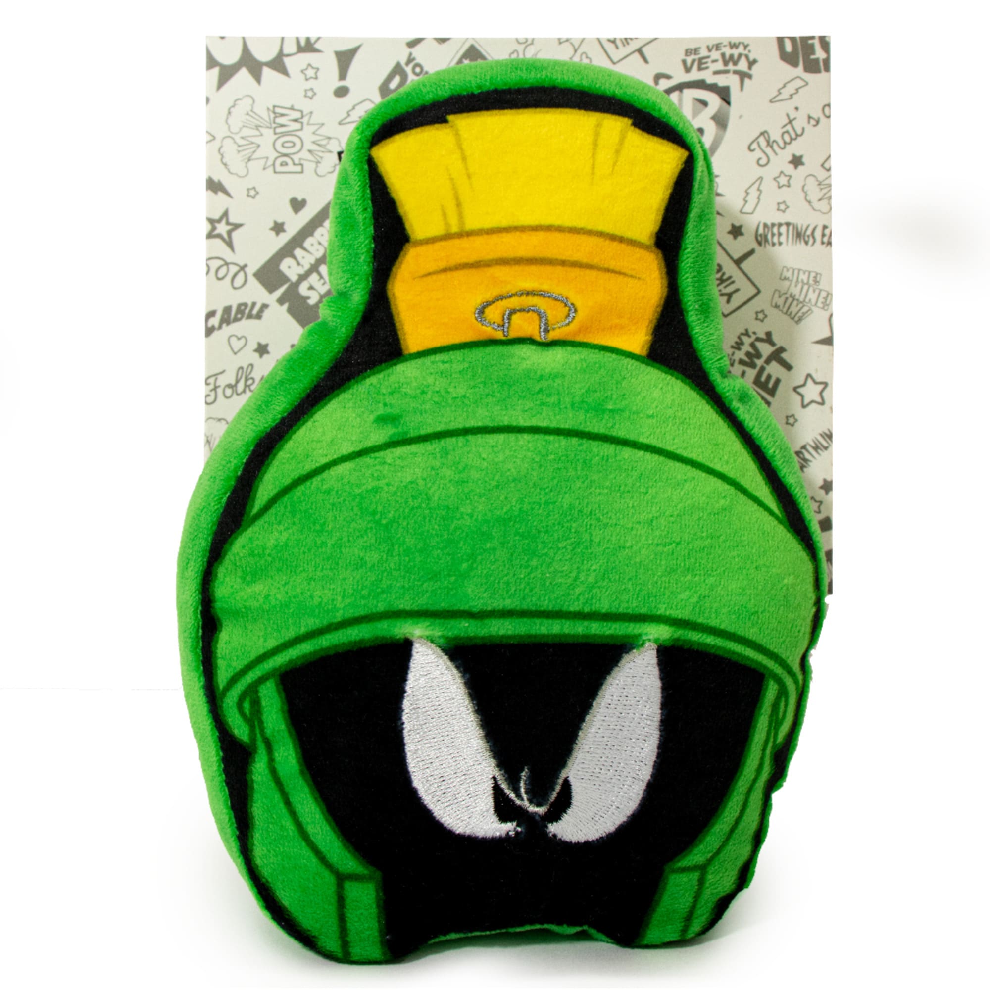 BuckleDown Looney Tunes Marvin The Martian Face Plush Squeaker Dog Toy