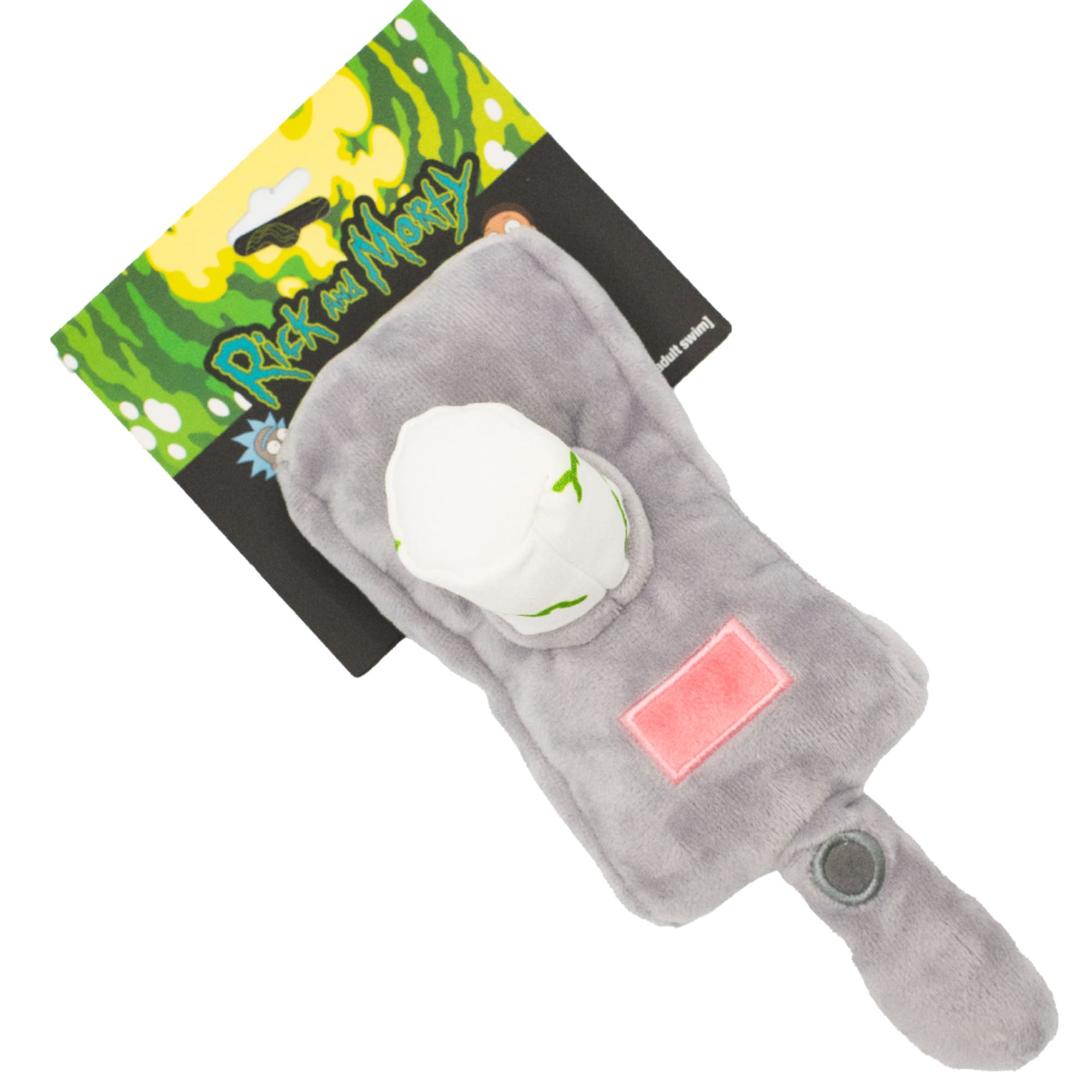 Buckle Down Comedy Rick and Morty Portal Gun Plush Squeaker Dog