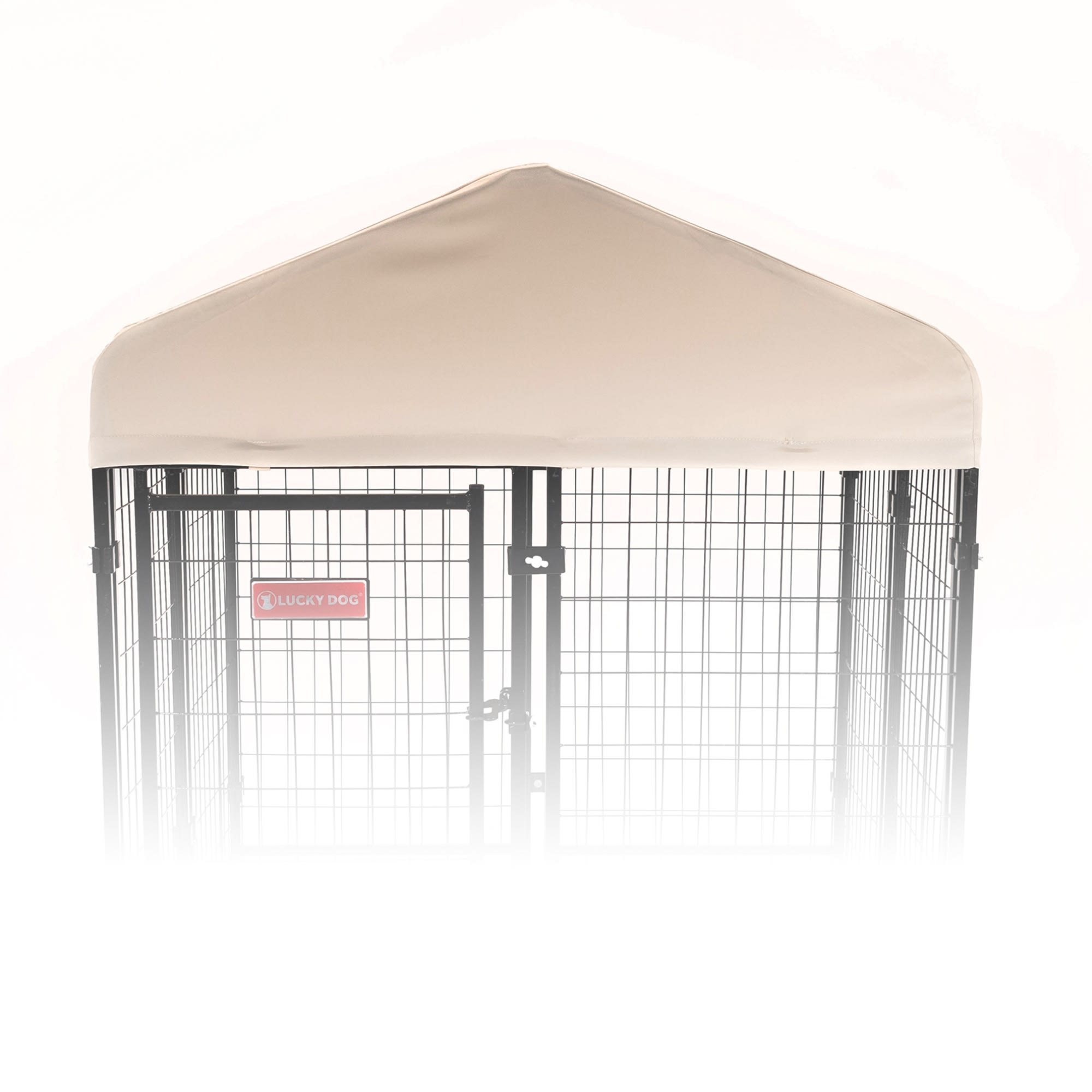 Lucky Dog Studio & Jr Canopy Kennel Cover 4x4 Khaki