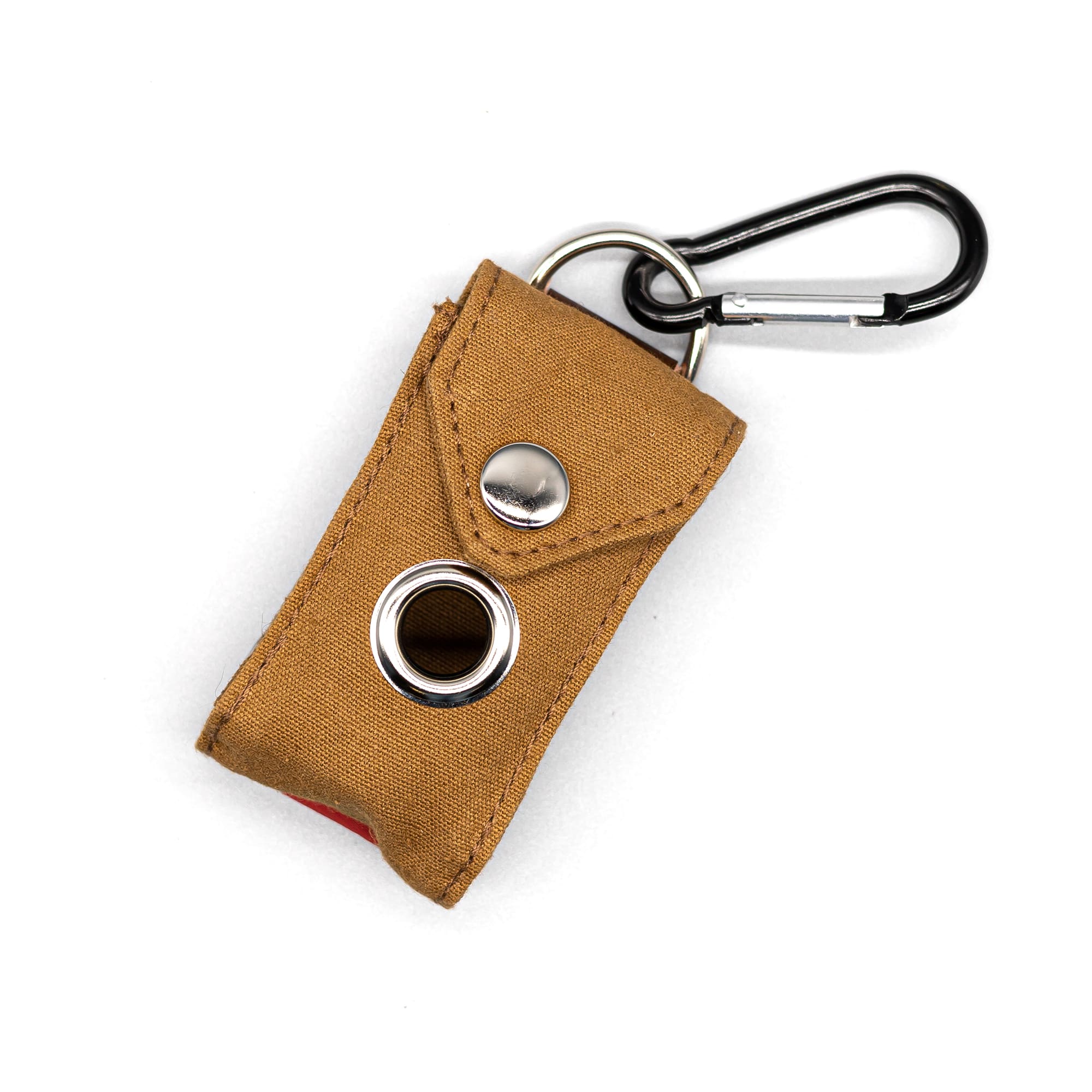 Lucky Dog Premium Cognac Poop Bags Dispenser with Carabiner for Dogs, 4